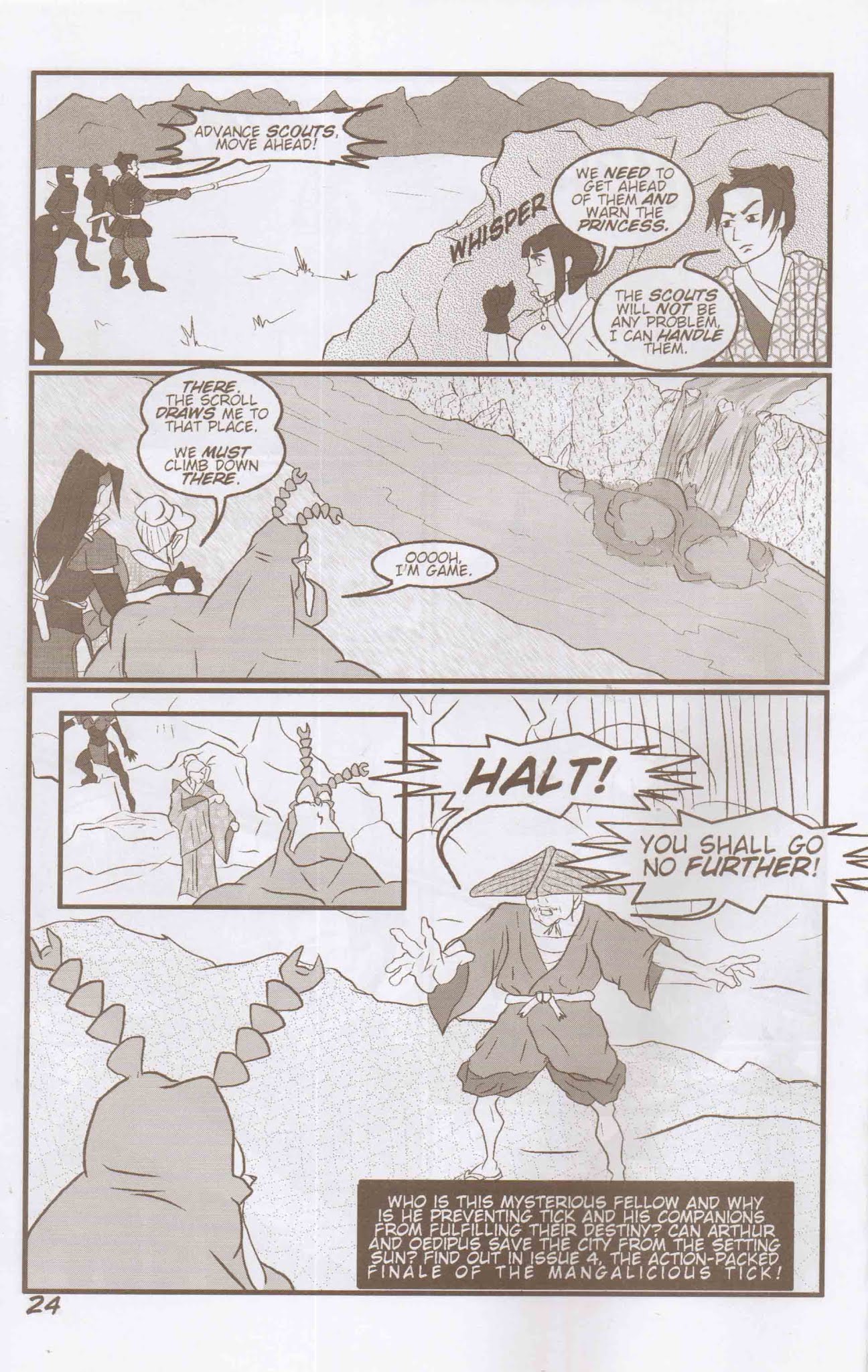 Read online The Mangalicious Tick: Rise of the Setting Sun comic -  Issue #3 - 26