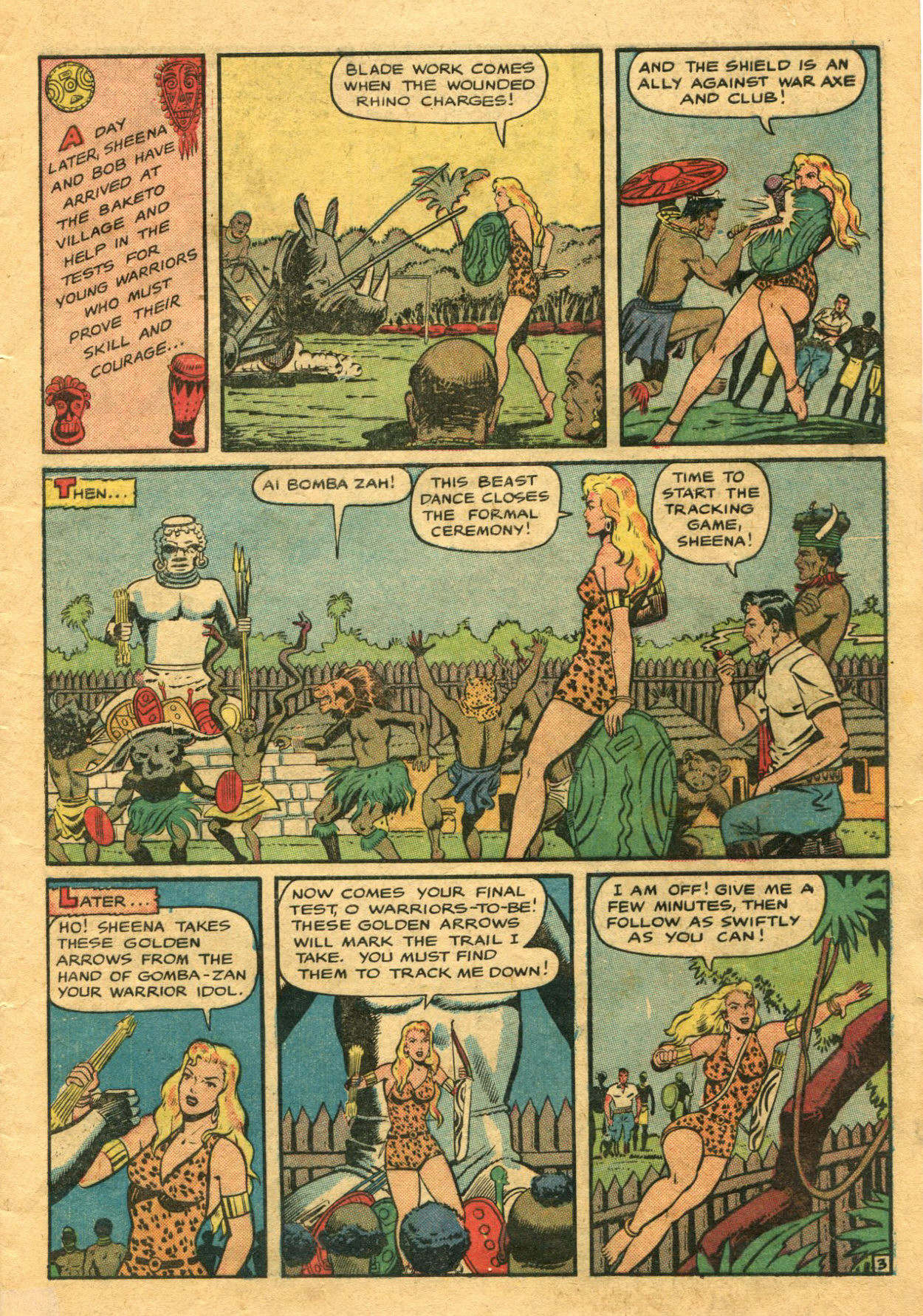 Read online Sheena, Queen of the Jungle (1942) comic -  Issue #9 - 5