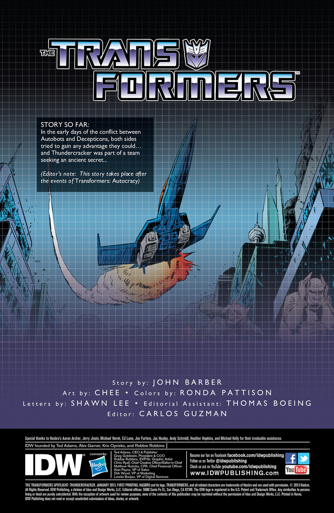 Read online The Transformers Spotlight: Thundercracker comic -  Issue # Full - 3