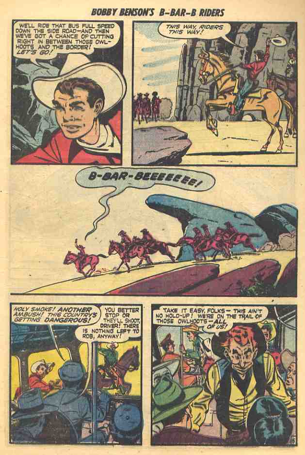 Read online Bobby Benson's B-Bar-B Riders comic -  Issue #5 - 7