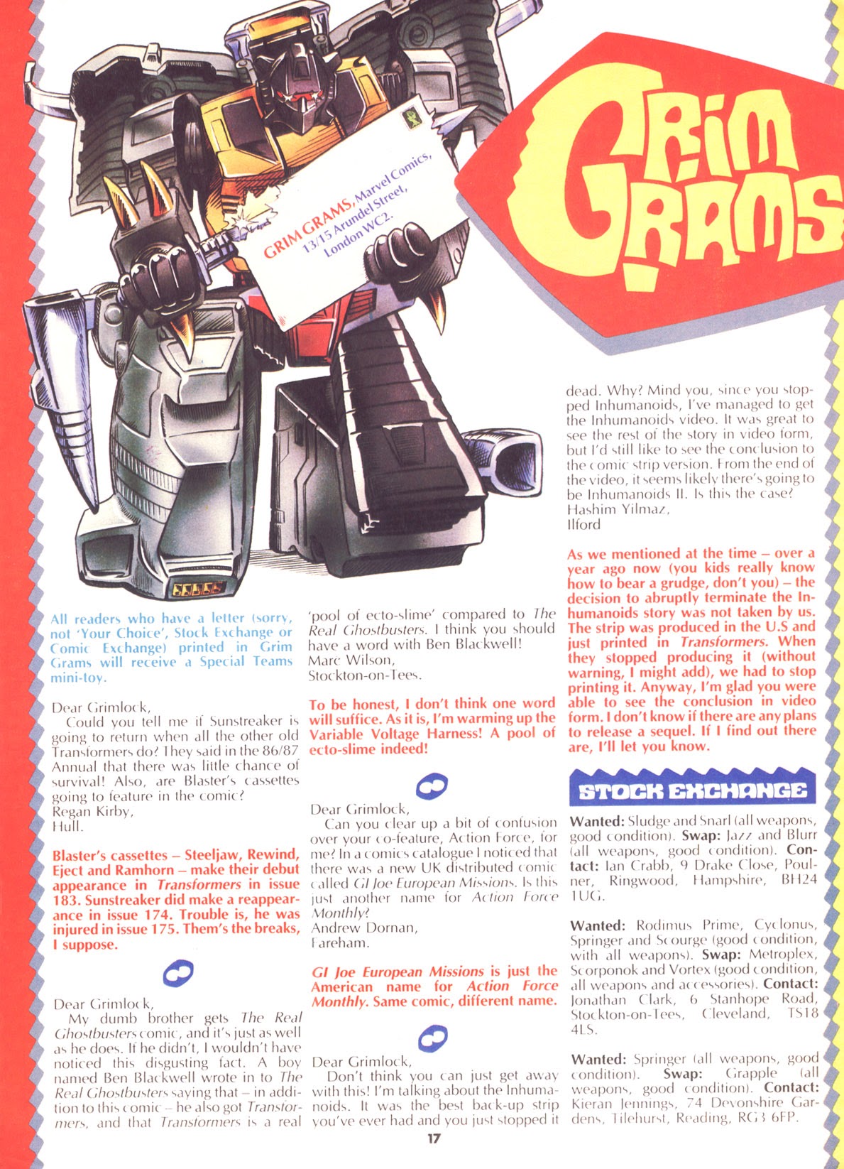 Read online The Transformers (UK) comic -  Issue #178 - 15