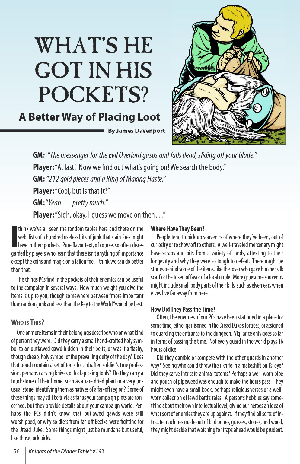 Read online Knights of the Dinner Table comic -  Issue #193 - 58