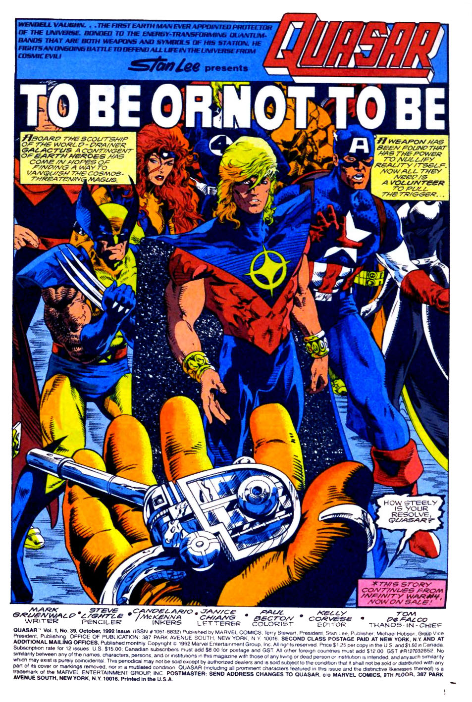 Read online Quasar comic -  Issue #39 - 2
