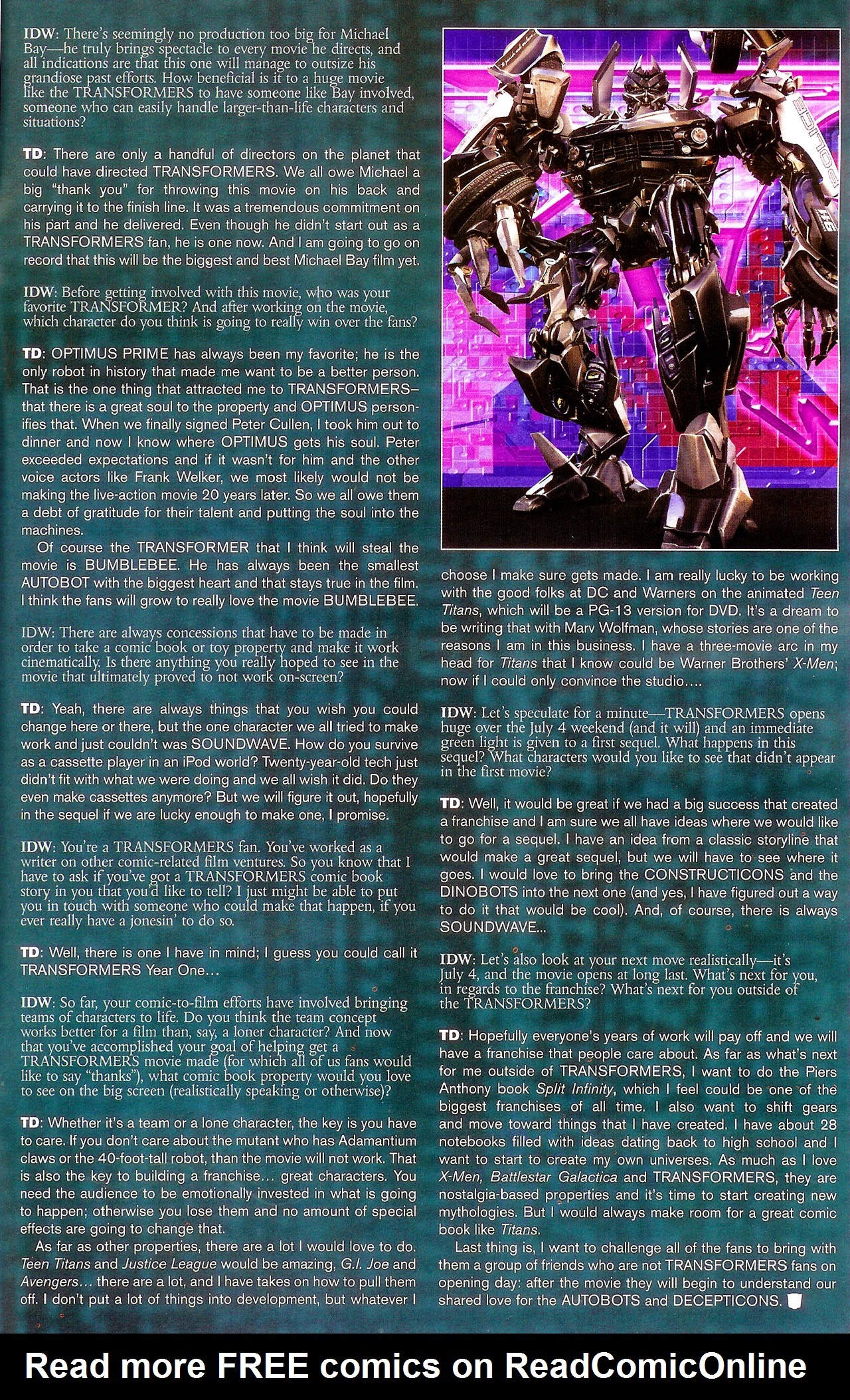 Read online Transformers: The Movie Adaptation comic -  Issue #1 - 30