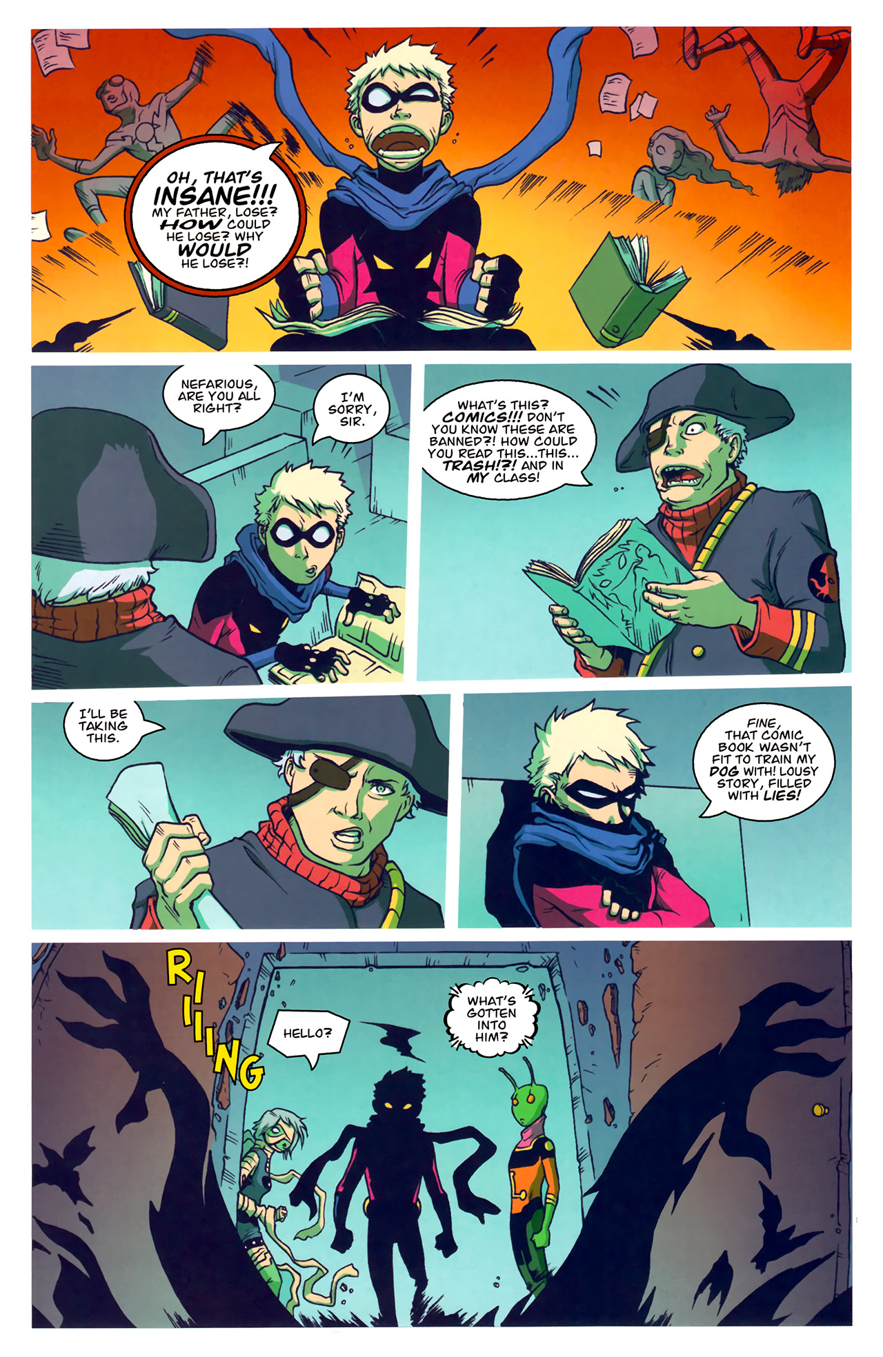 Read online Gladstone's School for World Conquerors (2011) comic -  Issue #5 - 6