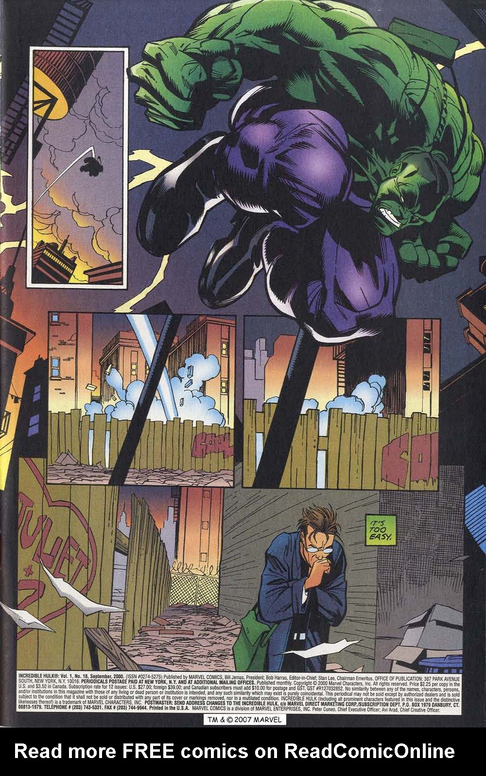 The Incredible Hulk (2000) Issue #18 #7 - English 3