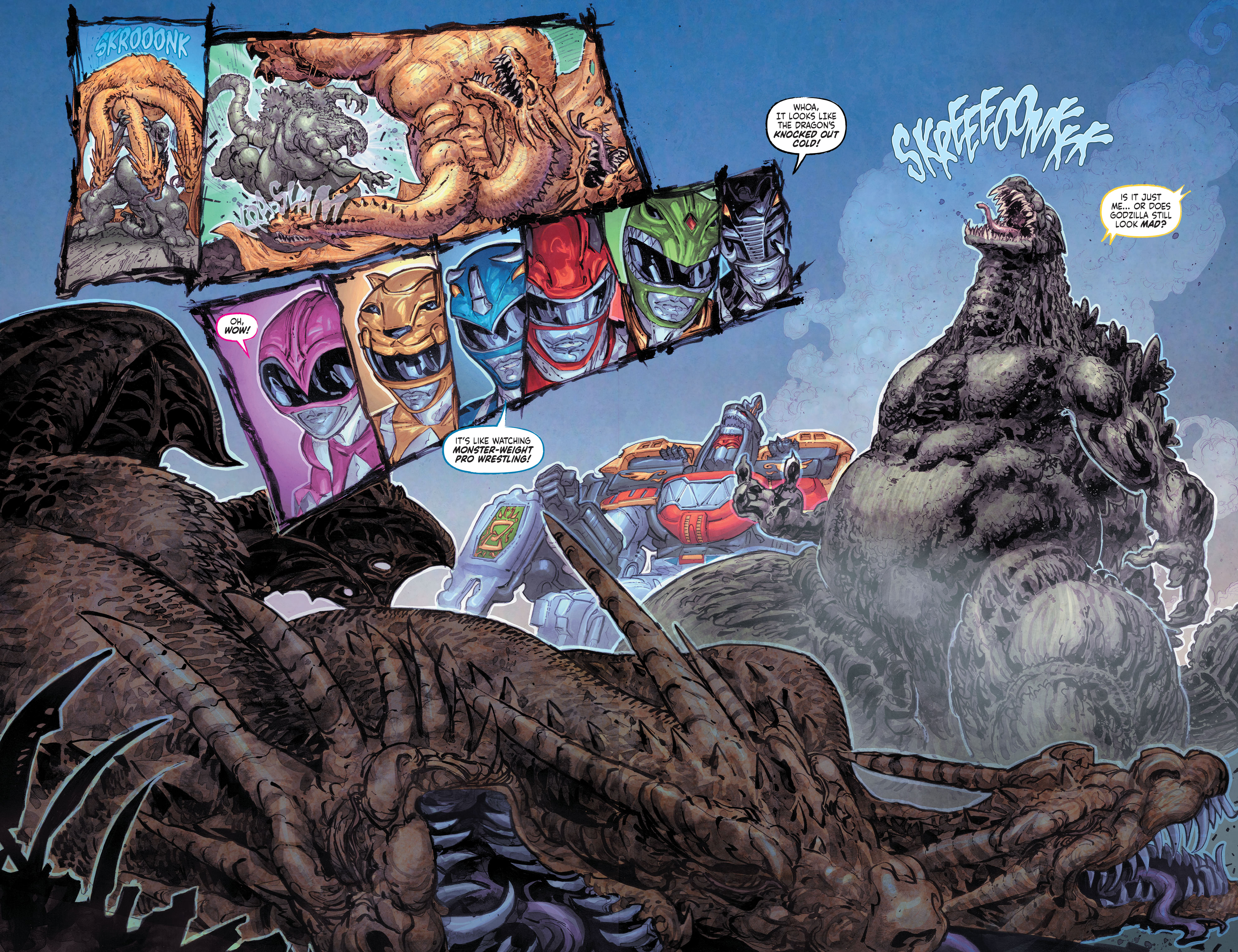 Read online Godzilla vs. The Mighty Morphin Power Rangers comic -  Issue #5 - 12