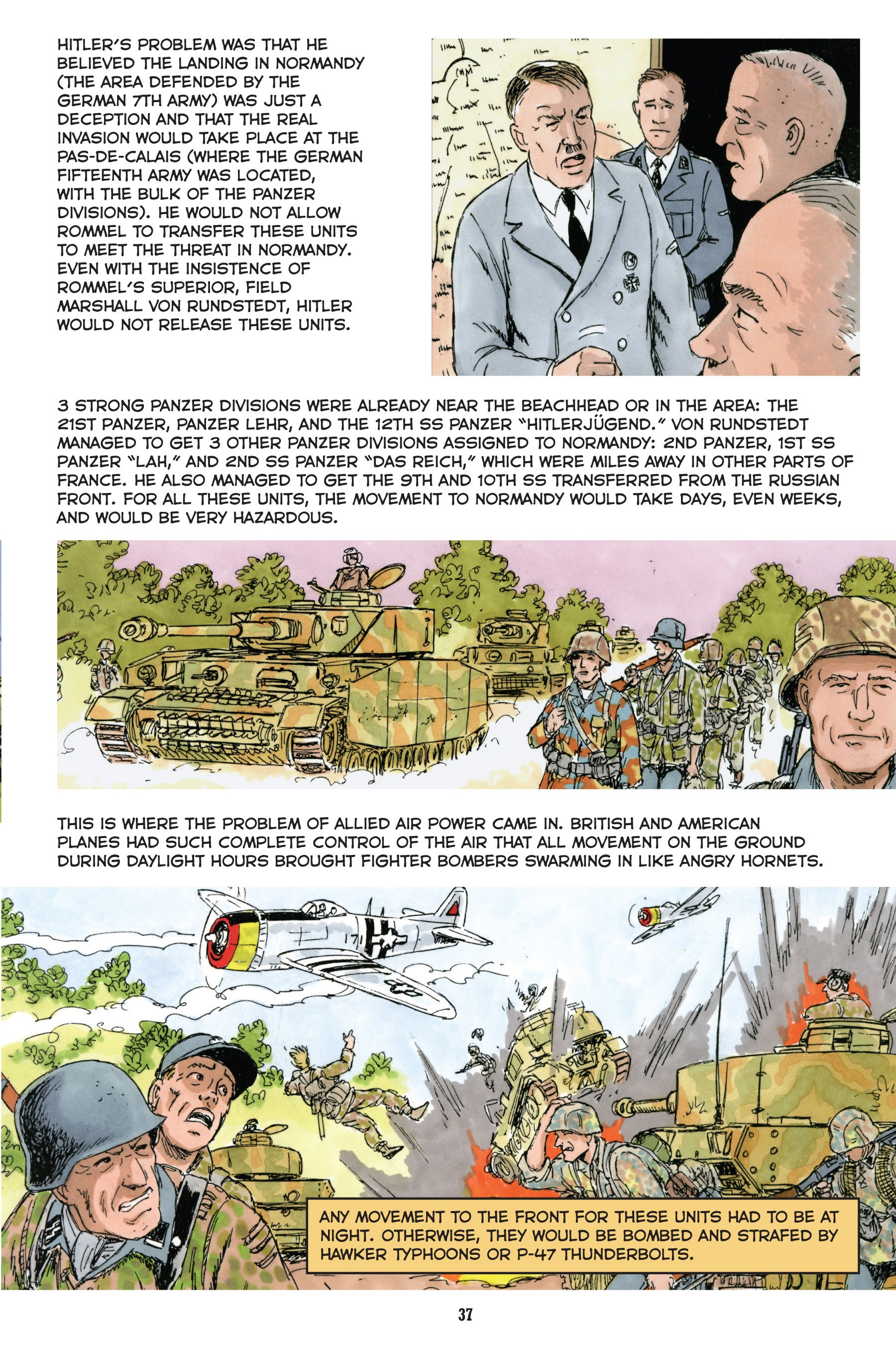 Read online Normandy: A Graphic History of D-Day, the Allied Invasion of Hitler's Fortress Europe comic -  Issue # TPB - 38