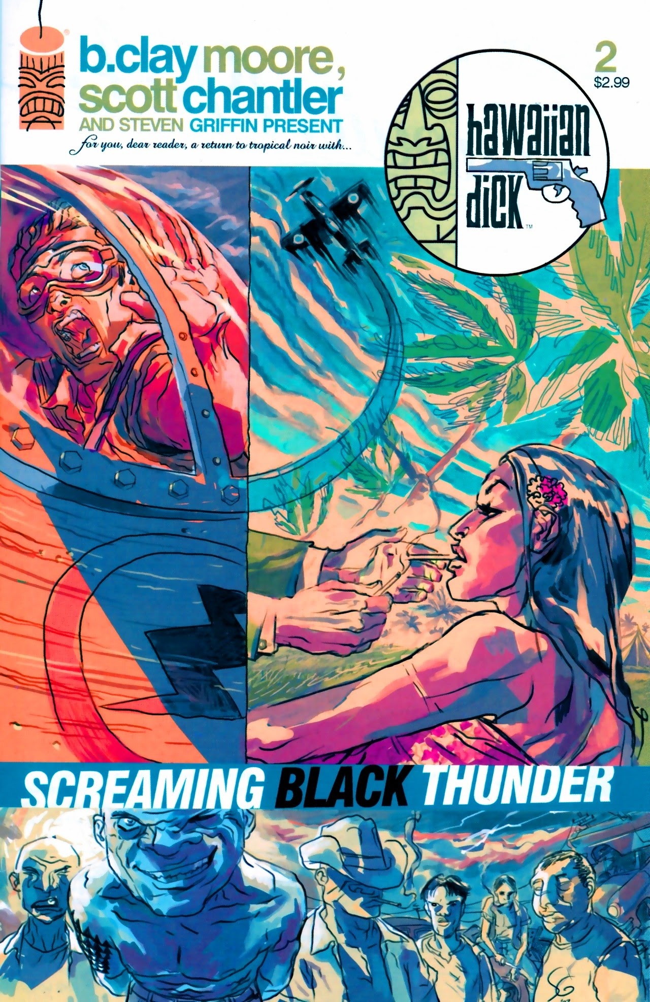 Read online Hawaiian Dick: Screaming Black Thunder comic -  Issue #2 - 1