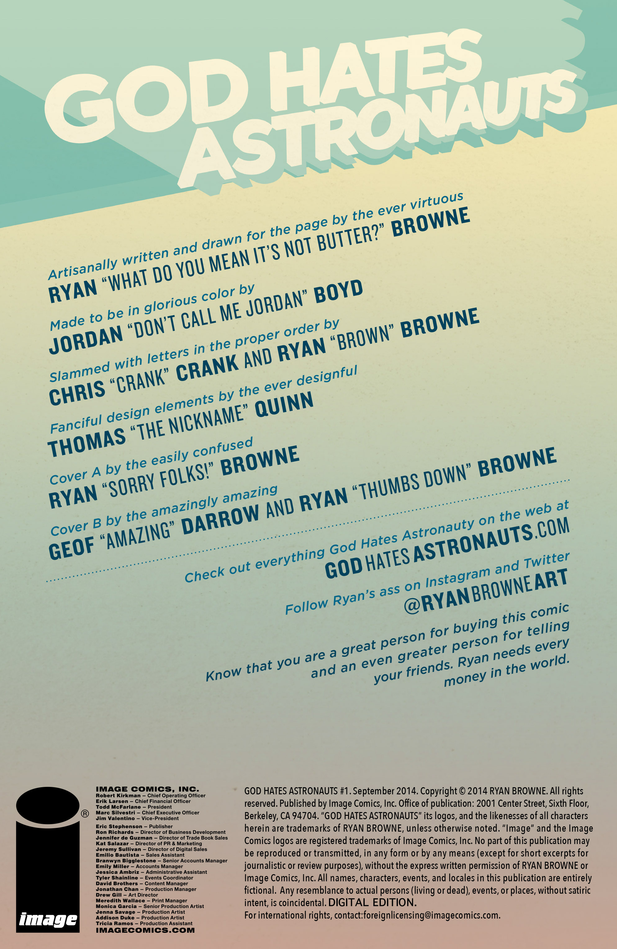 Read online God Hates Astronauts comic -  Issue #1 - 2