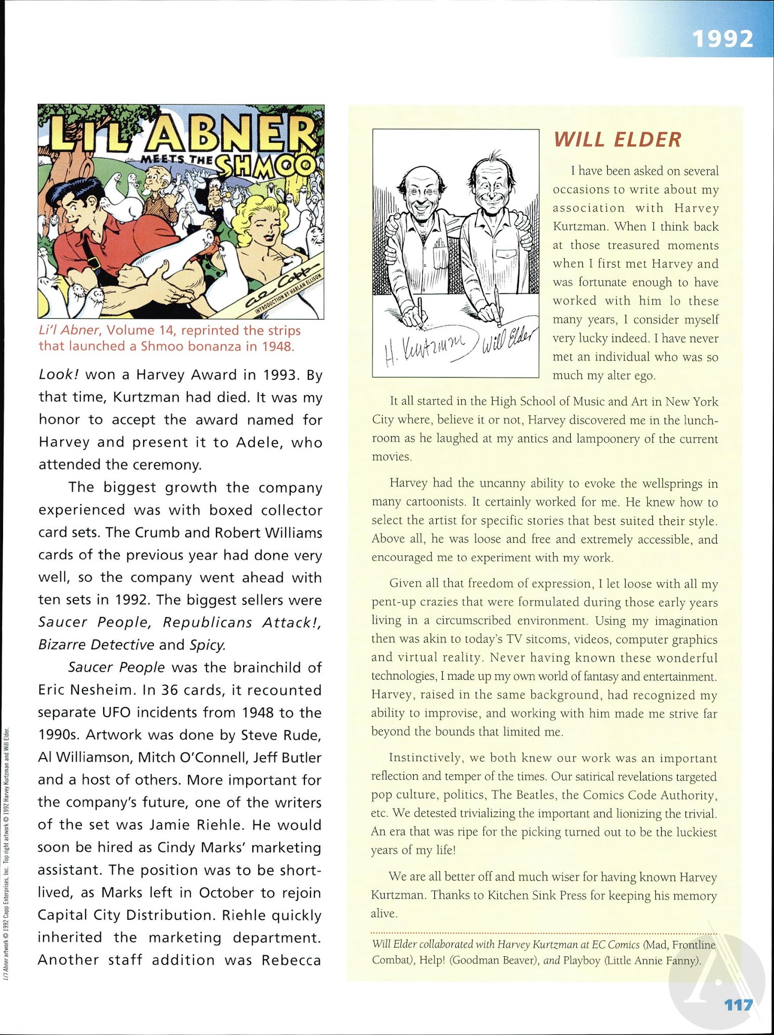 Read online Kitchen Sink Press: The First 25 Years comic -  Issue # TPB - 119