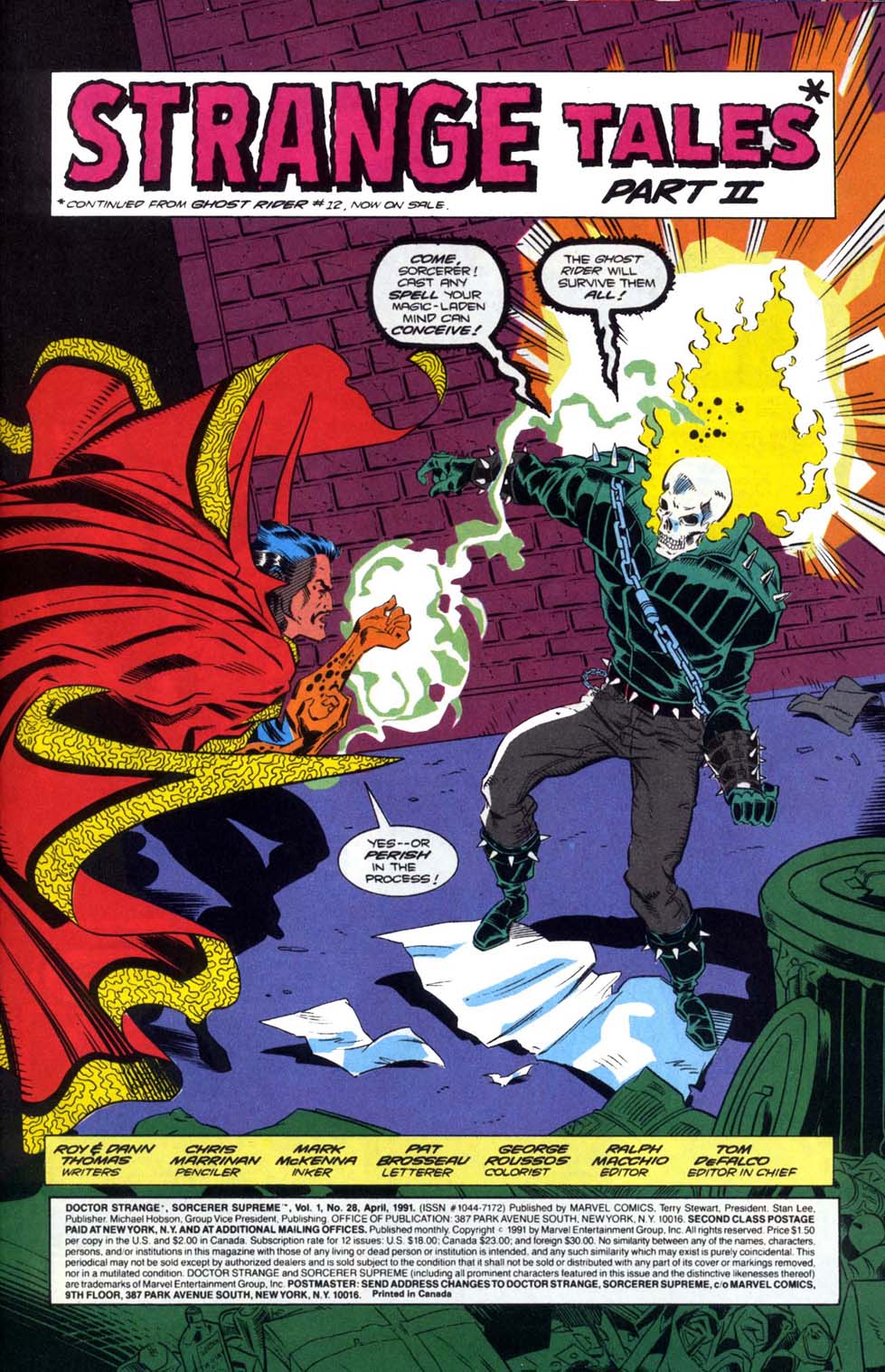 Read online Doctor Strange: Sorcerer Supreme comic -  Issue #28 - 2