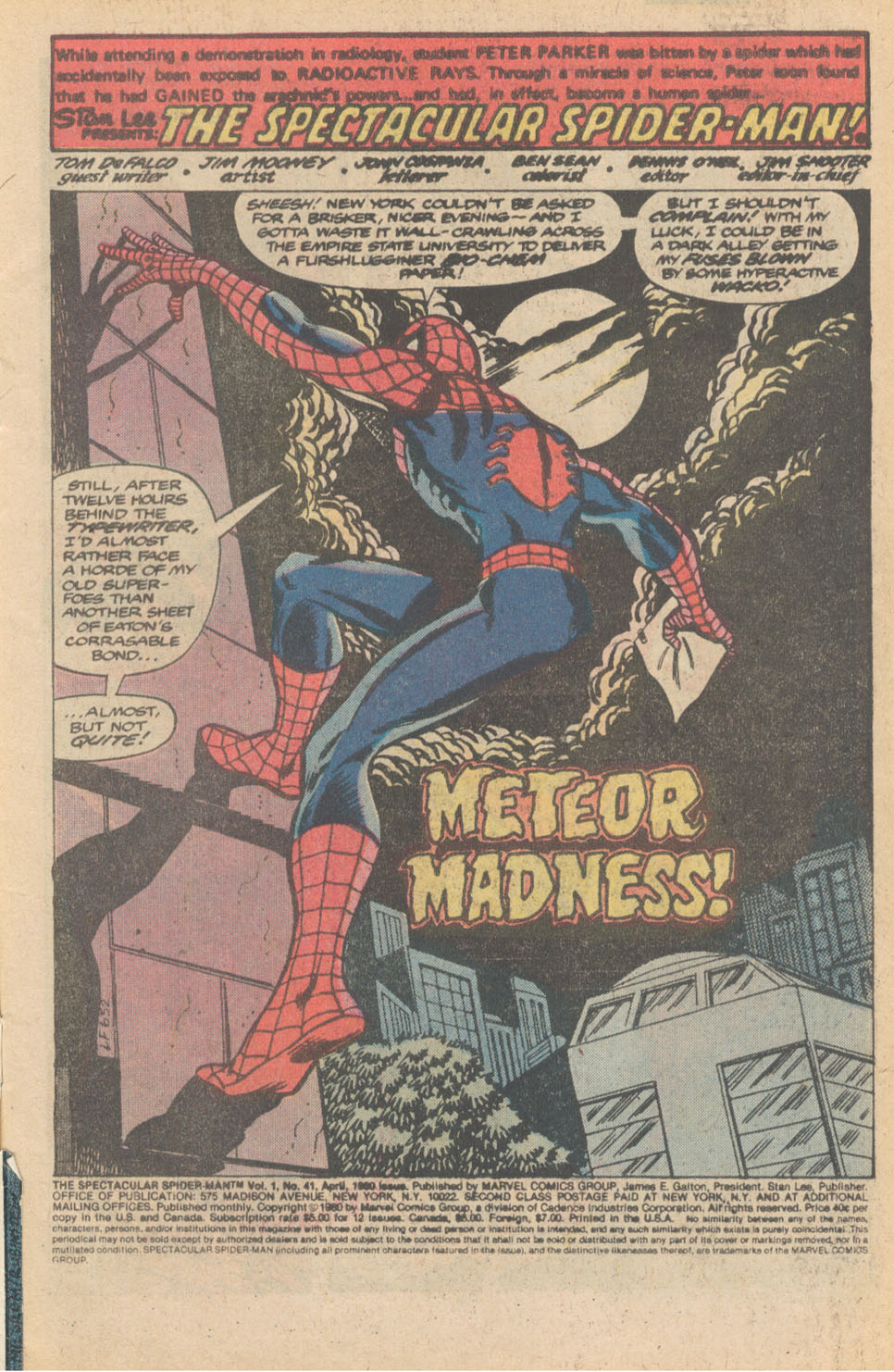 Read online The Spectacular Spider-Man (1976) comic -  Issue #41 - 2