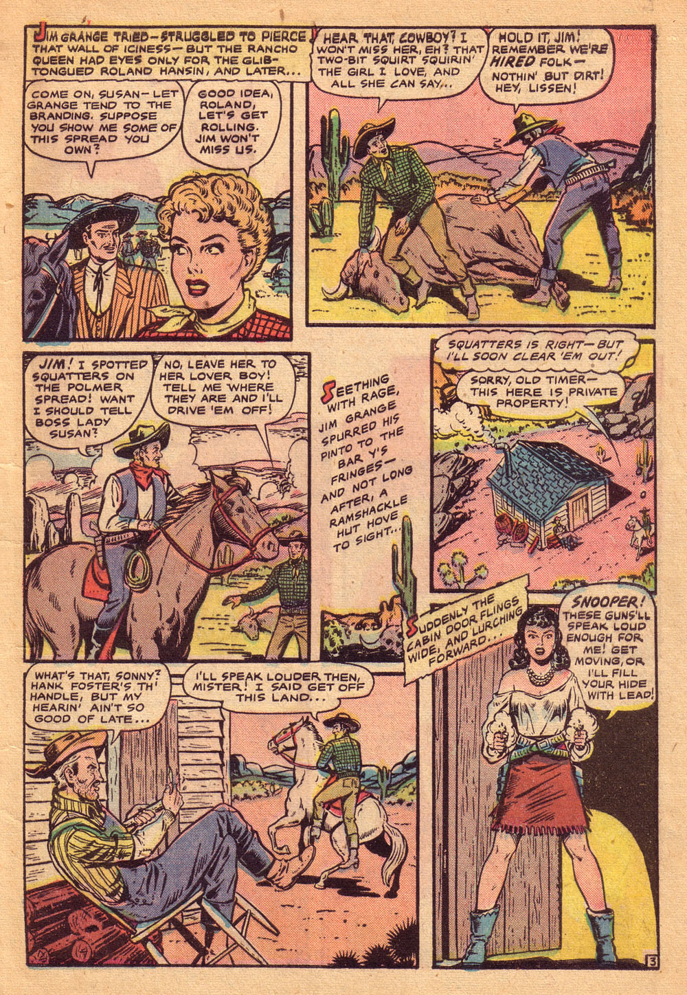 Read online Cowgirl Romances (1950) comic -  Issue #4 - 5