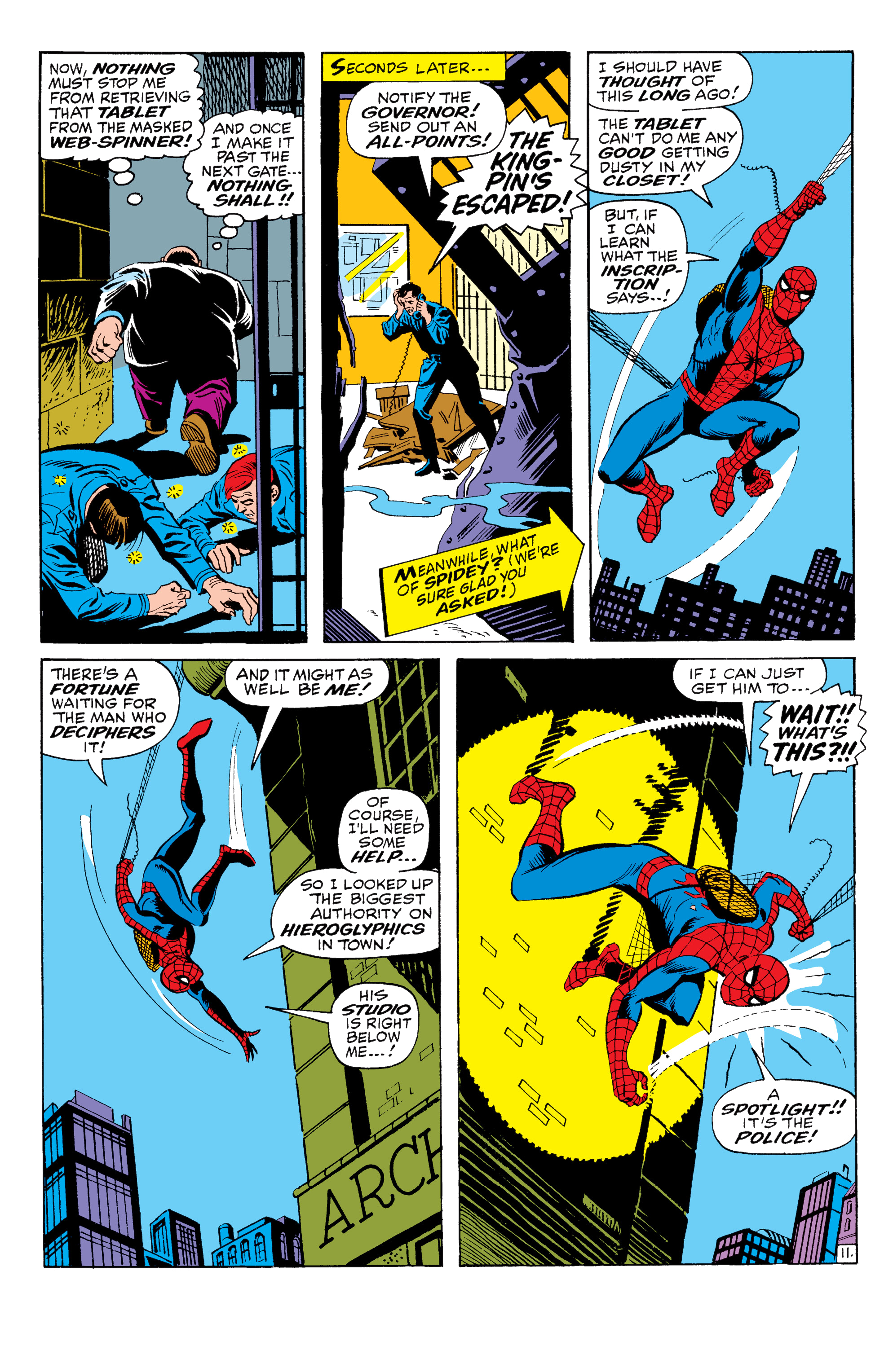 Read online Amazing Spider-Man Epic Collection comic -  Issue # The Secret of the Petrified Tablet (Part 2) - 7