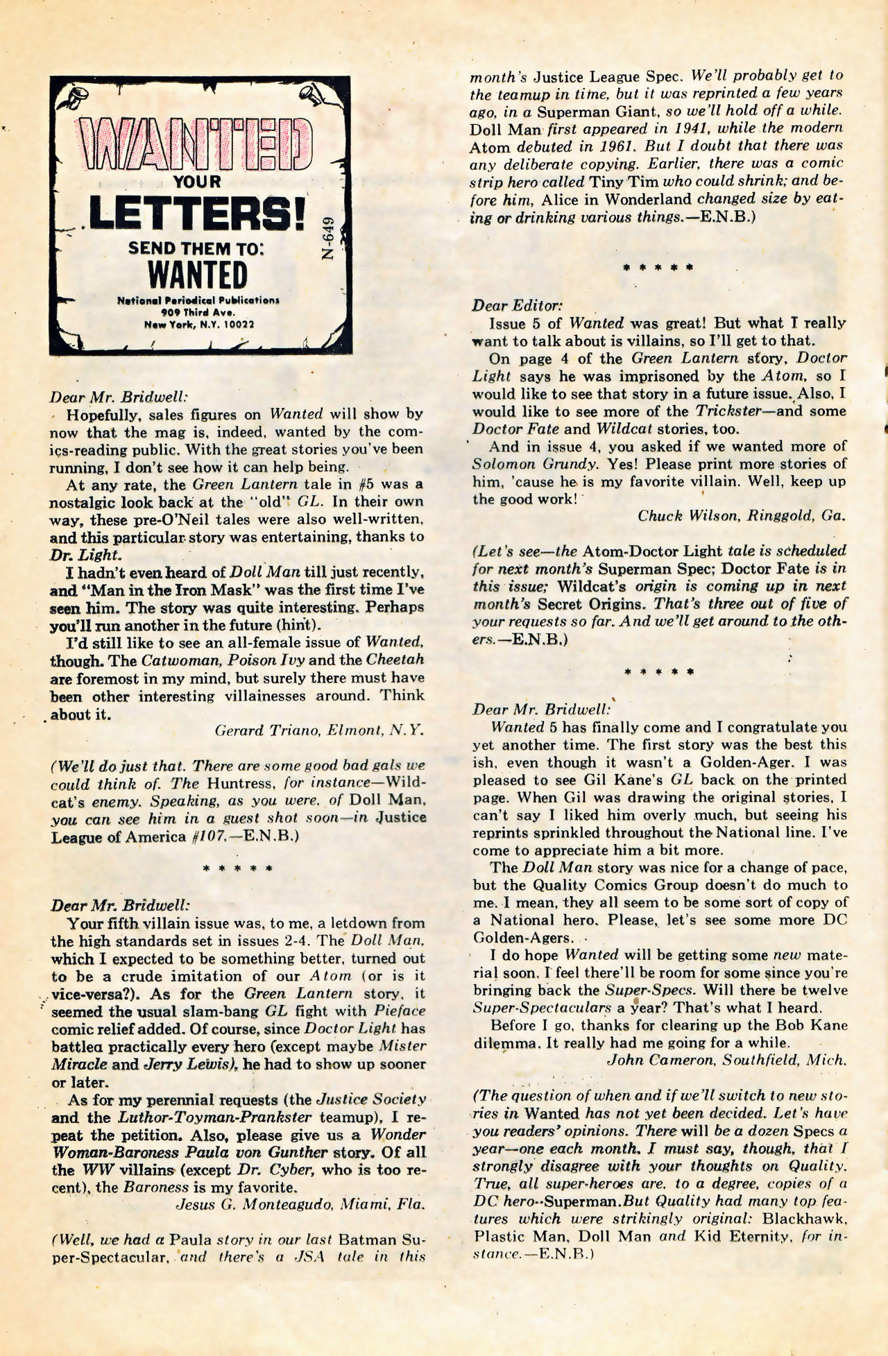 Read online Wanted, the World's Most Dangerous Villains comic -  Issue #8 - 20