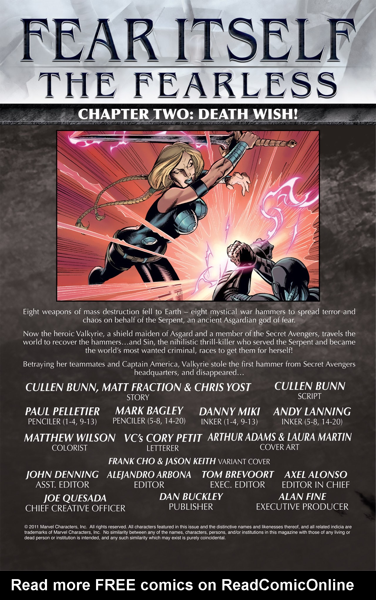 Read online Fear Itself: The Fearless comic -  Issue #2 - 2