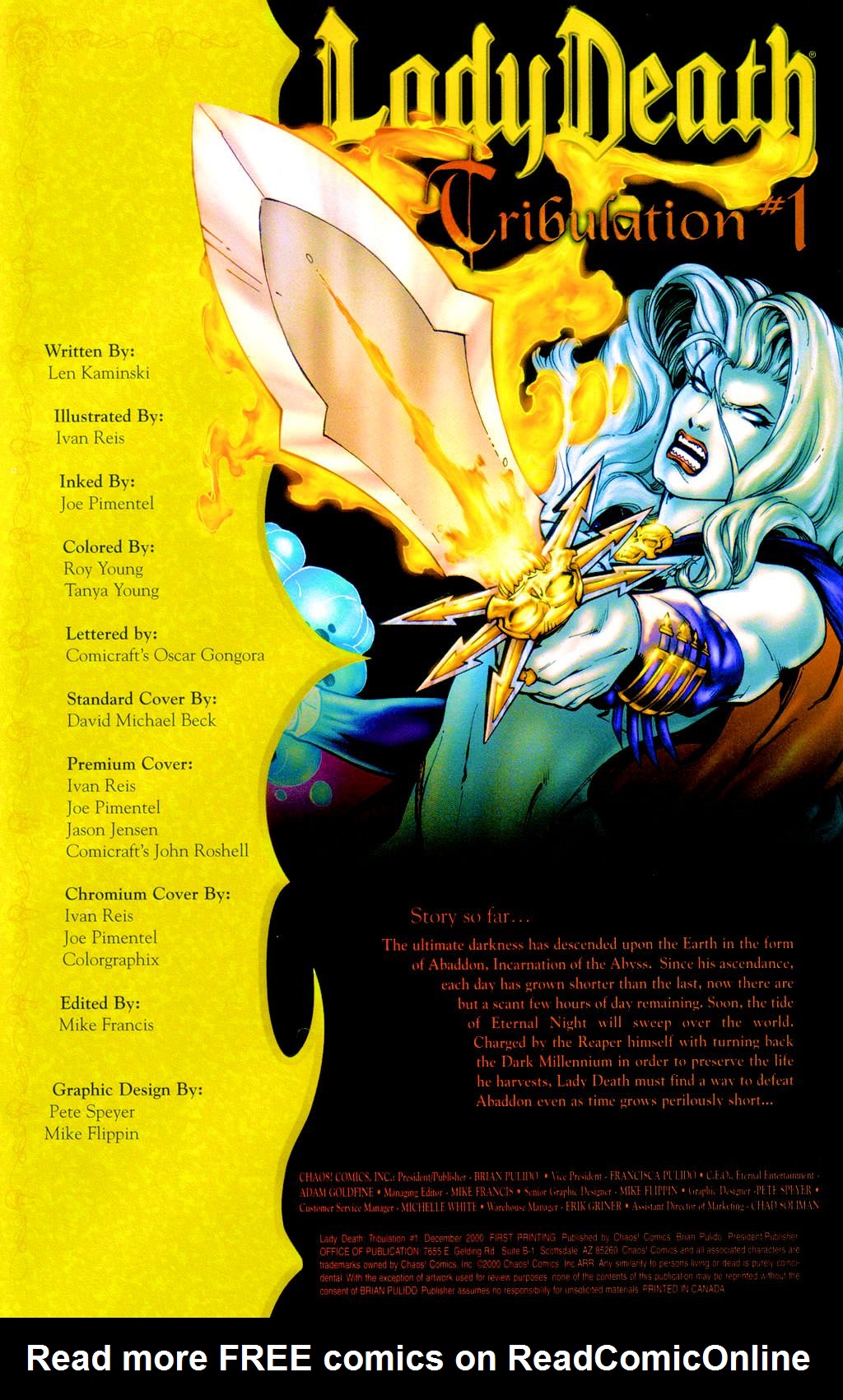 Read online Lady Death: Tribulation comic -  Issue #1 - 2