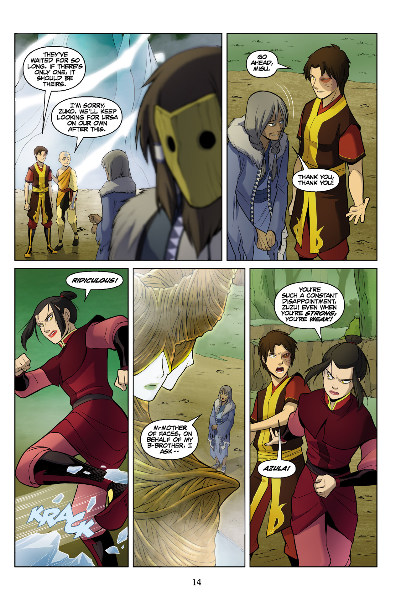 Read online Nickelodeon Avatar: The Last Airbender - The Search comic -  Issue # Part 3 - 15