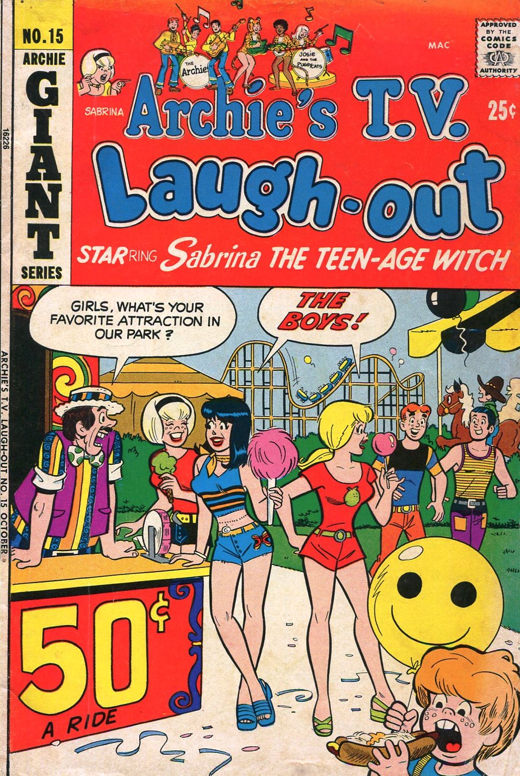 Read online Archie's TV Laugh-Out comic -  Issue #15 - 1