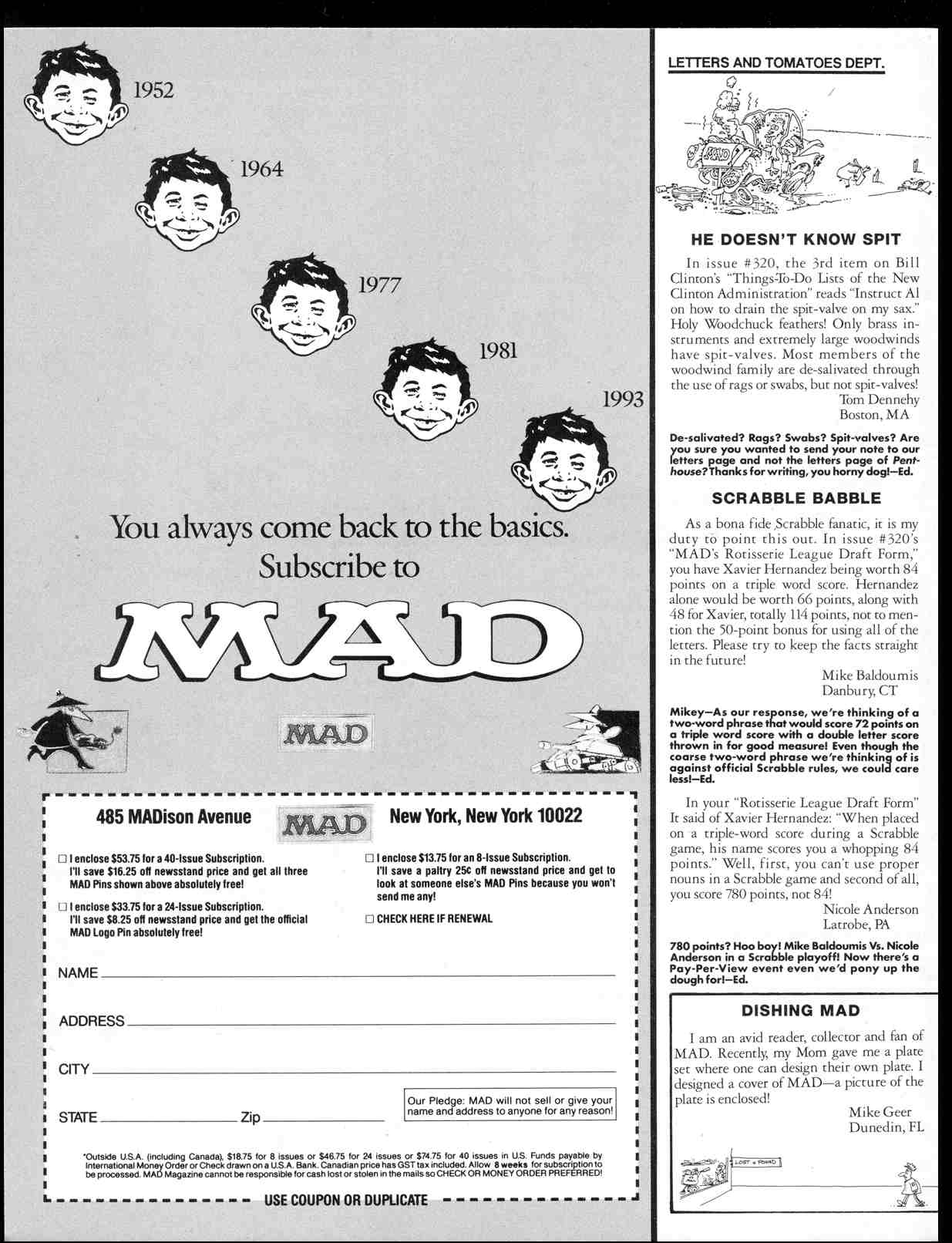 Read online MAD comic -  Issue #322 - 4