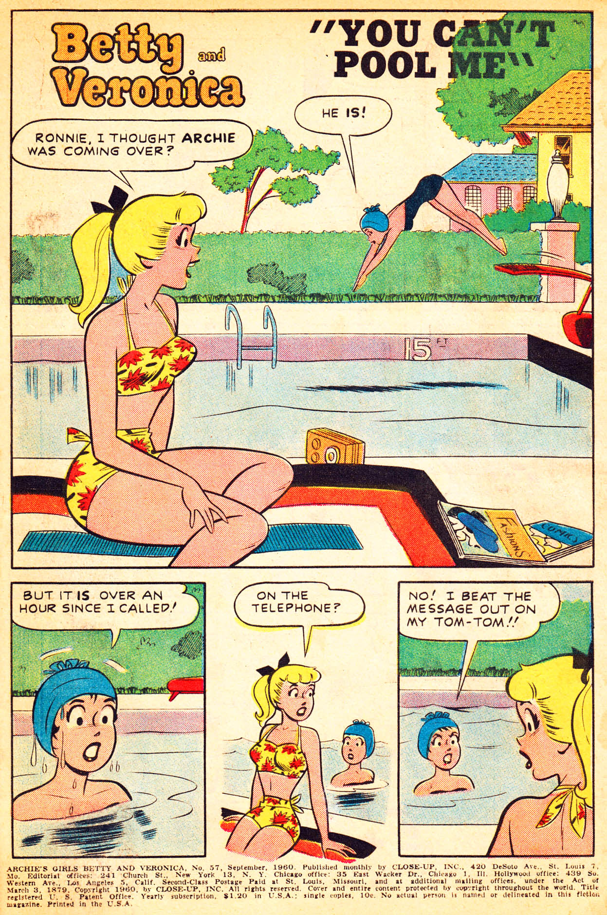 Read online Archie's Girls Betty and Veronica comic -  Issue #57 - 3
