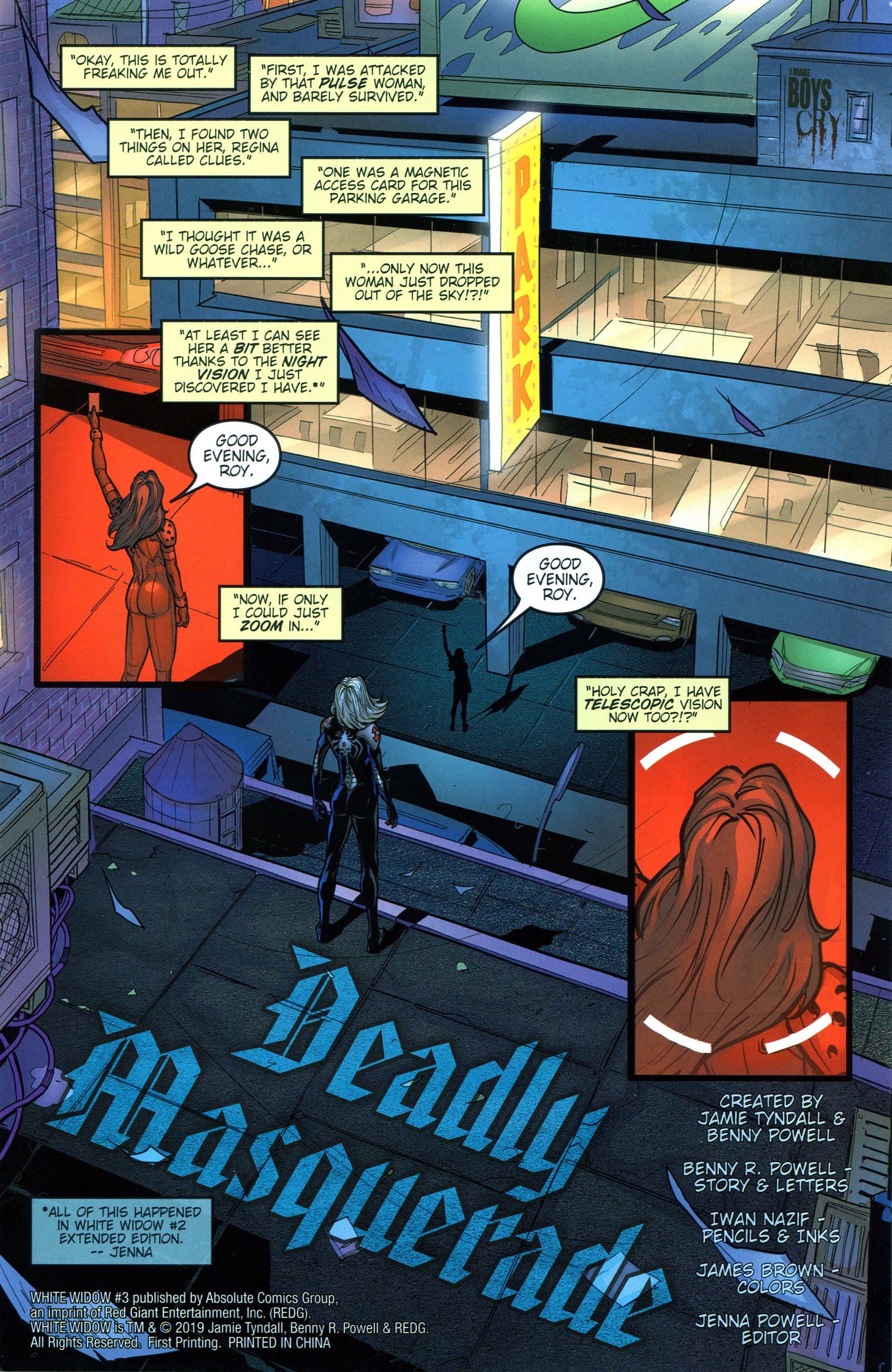Read online White Widow comic -  Issue #3 - 9