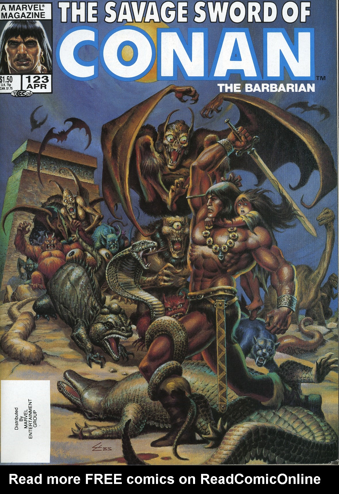 Read online The Savage Sword Of Conan comic -  Issue #123 - 1