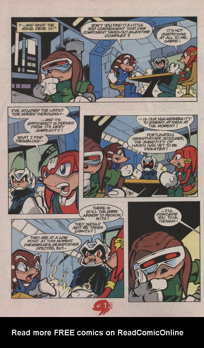 Read online Knuckles the Echidna comic -  Issue #18 - 20
