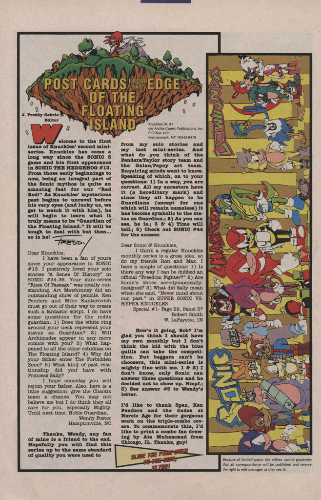 Read online Knuckles the Echidna comic -  Issue #1 - 32