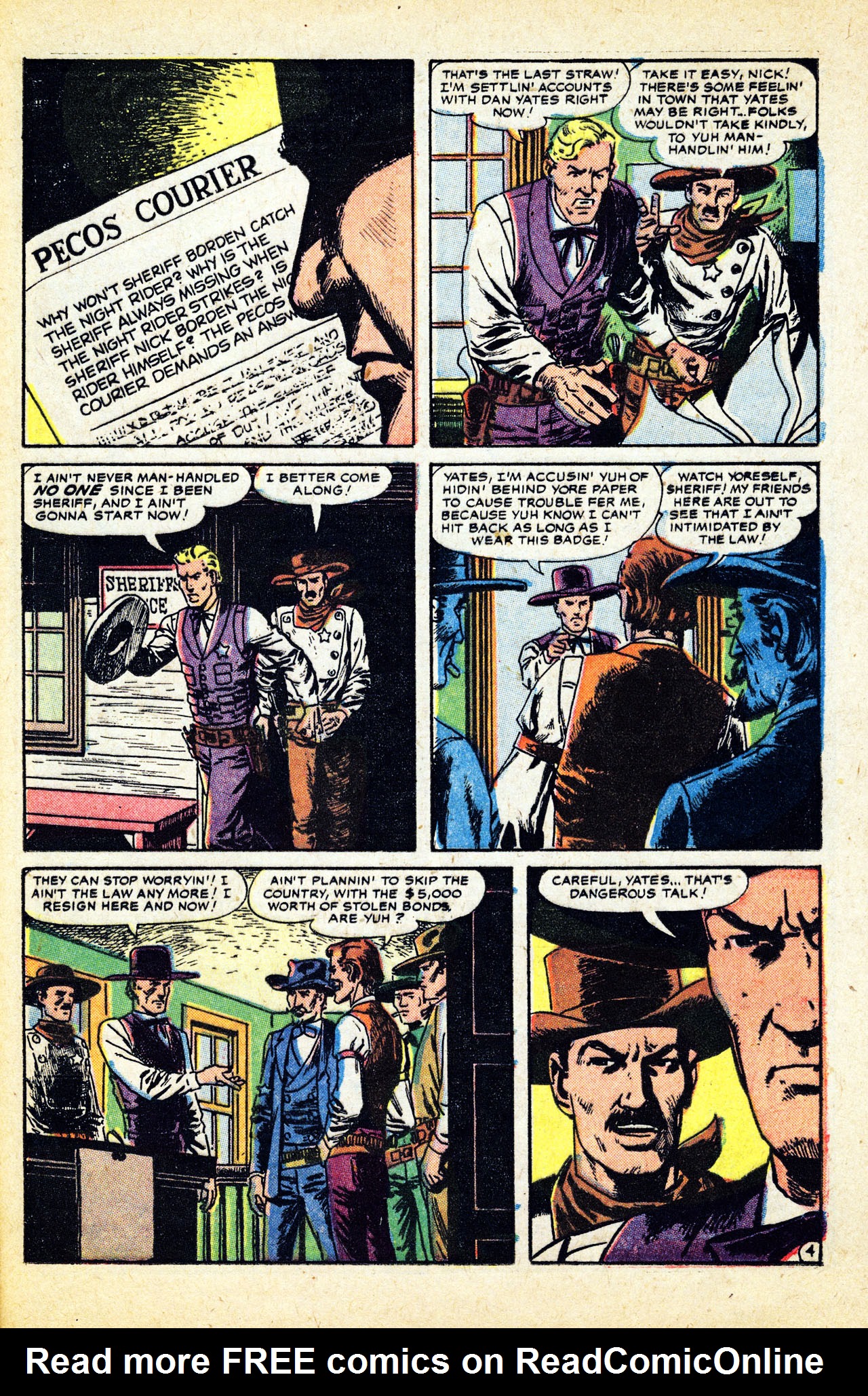 Read online Western Outlaws (1954) comic -  Issue #16 - 21
