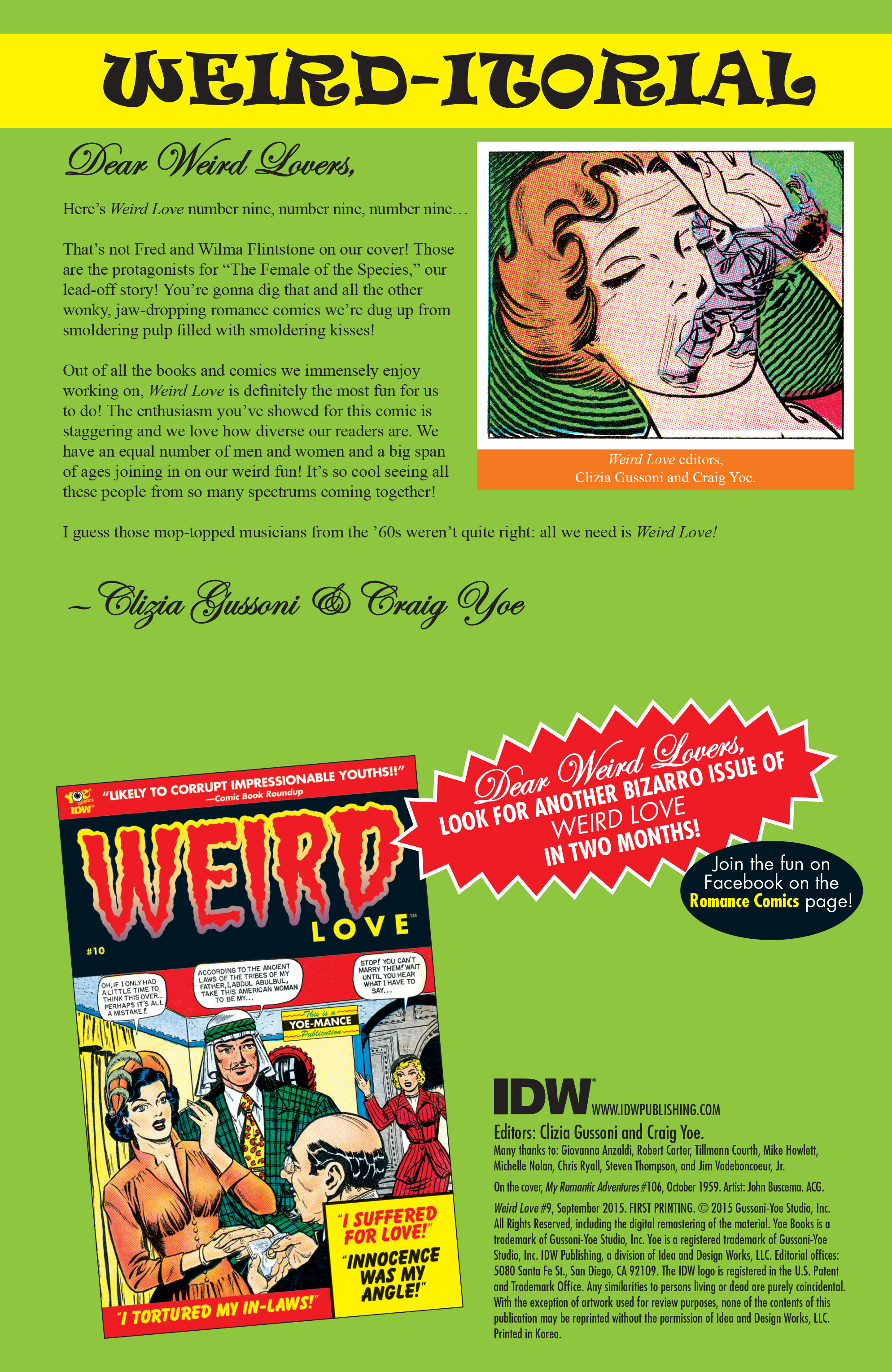 Read online Weird Love comic -  Issue #9 - 2