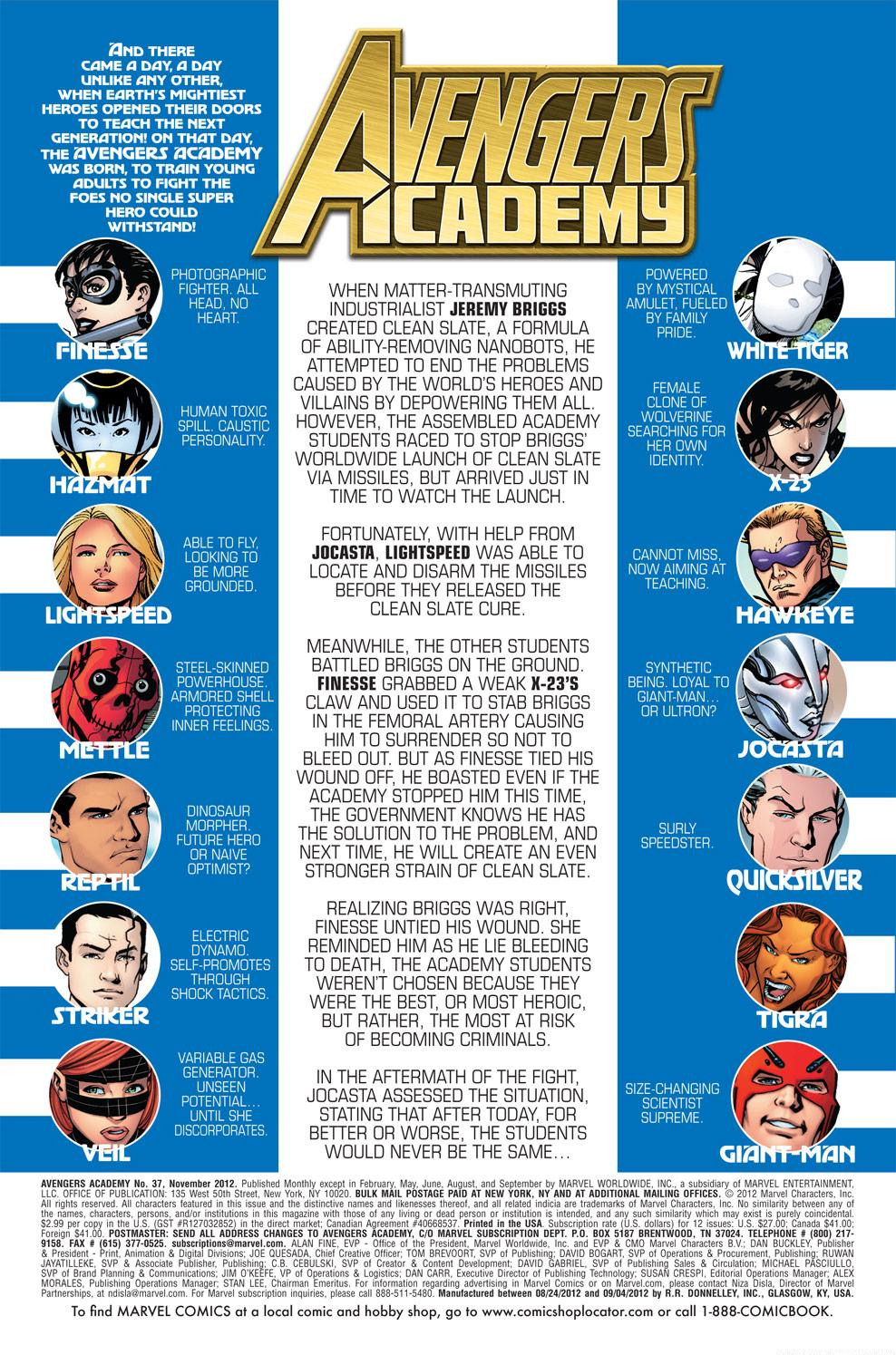 Read online Avengers Academy comic -  Issue #38 - 2