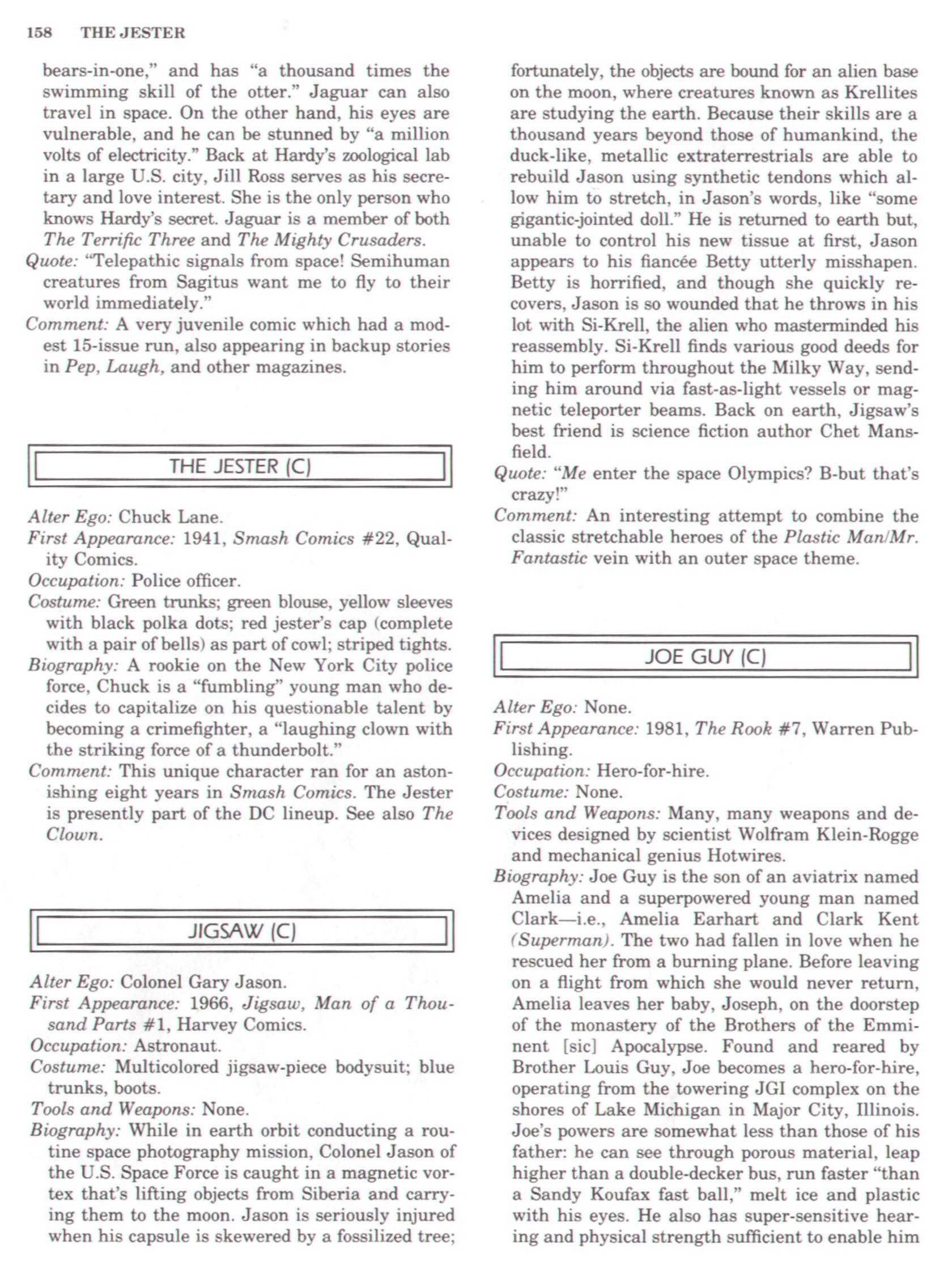 Read online The Encyclopedia of Superheroes comic -  Issue # TPB (Part 2) - 77