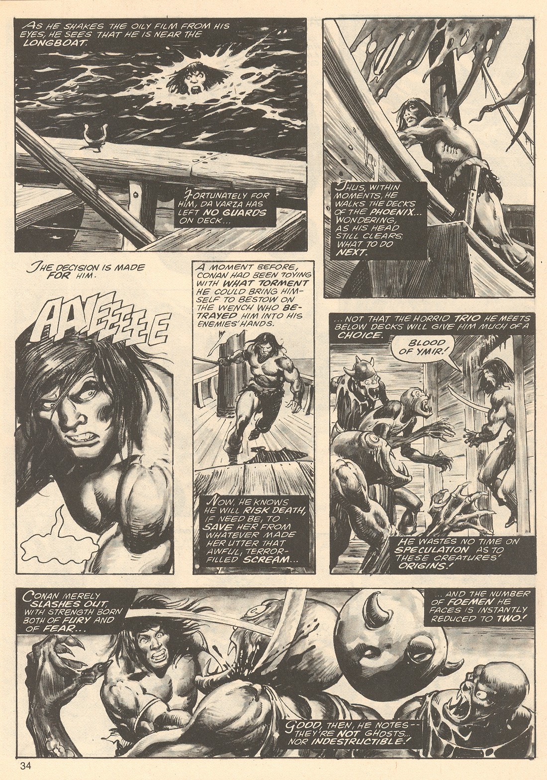 Read online The Savage Sword Of Conan comic -  Issue #67 - 34