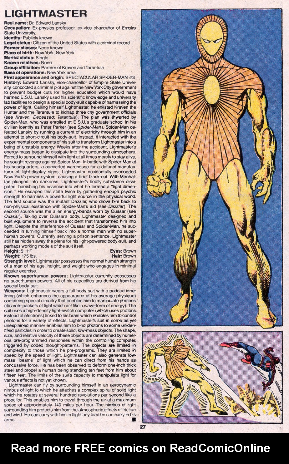 Read online The Official Handbook of the Marvel Universe Deluxe Edition comic -  Issue #7 - 29