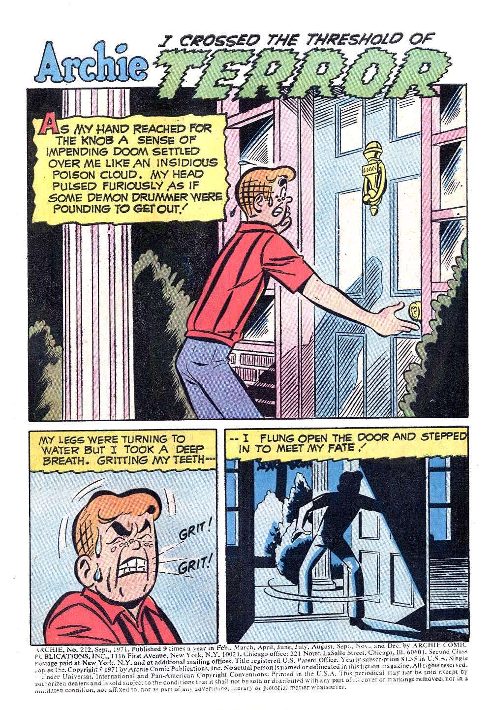 Read online Archie (1960) comic -  Issue #212 - 3