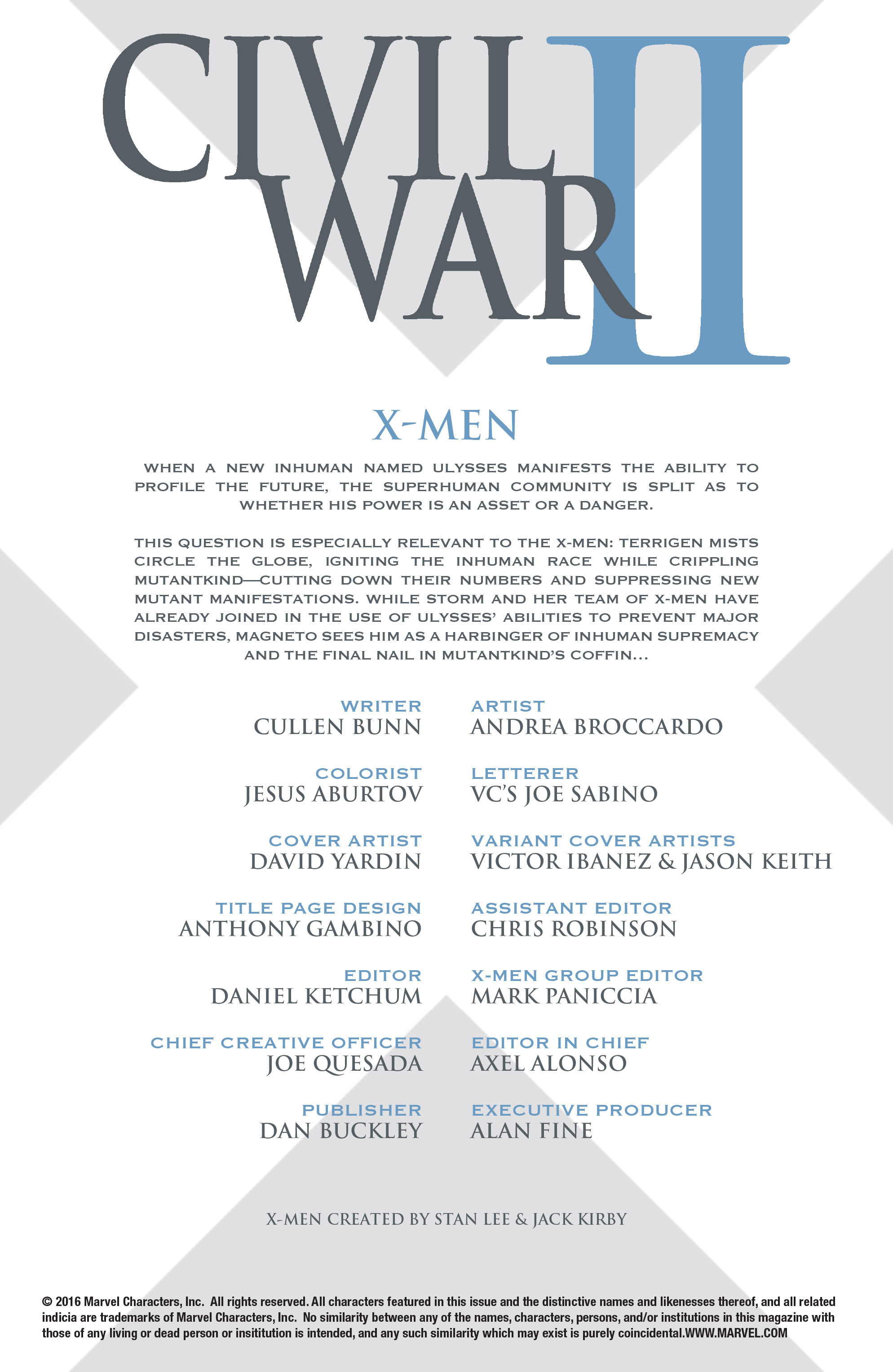 Read online Civil War II: X-Men comic -  Issue #2 - 2