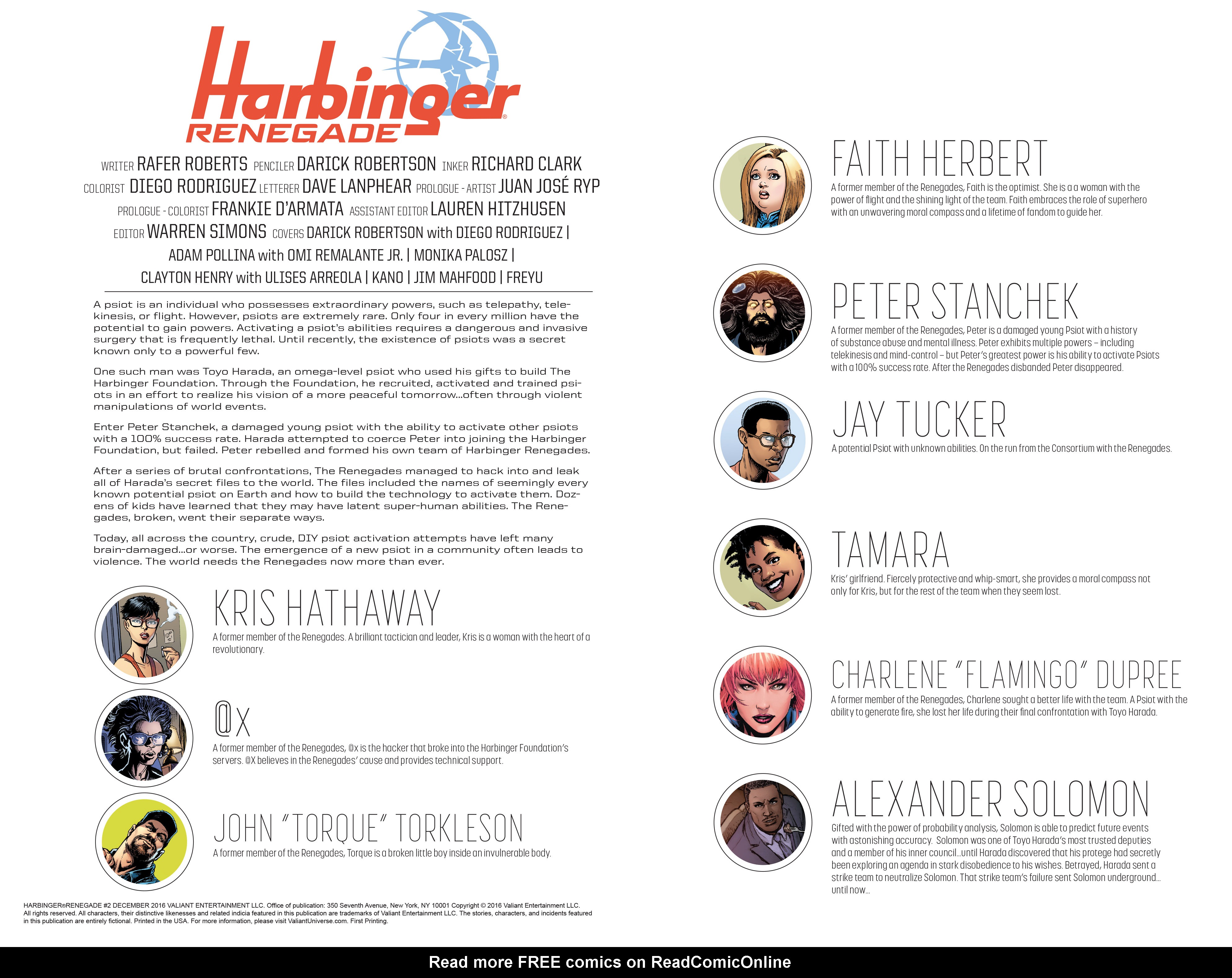 Read online Harbinger Renegade comic -  Issue #2 - 2