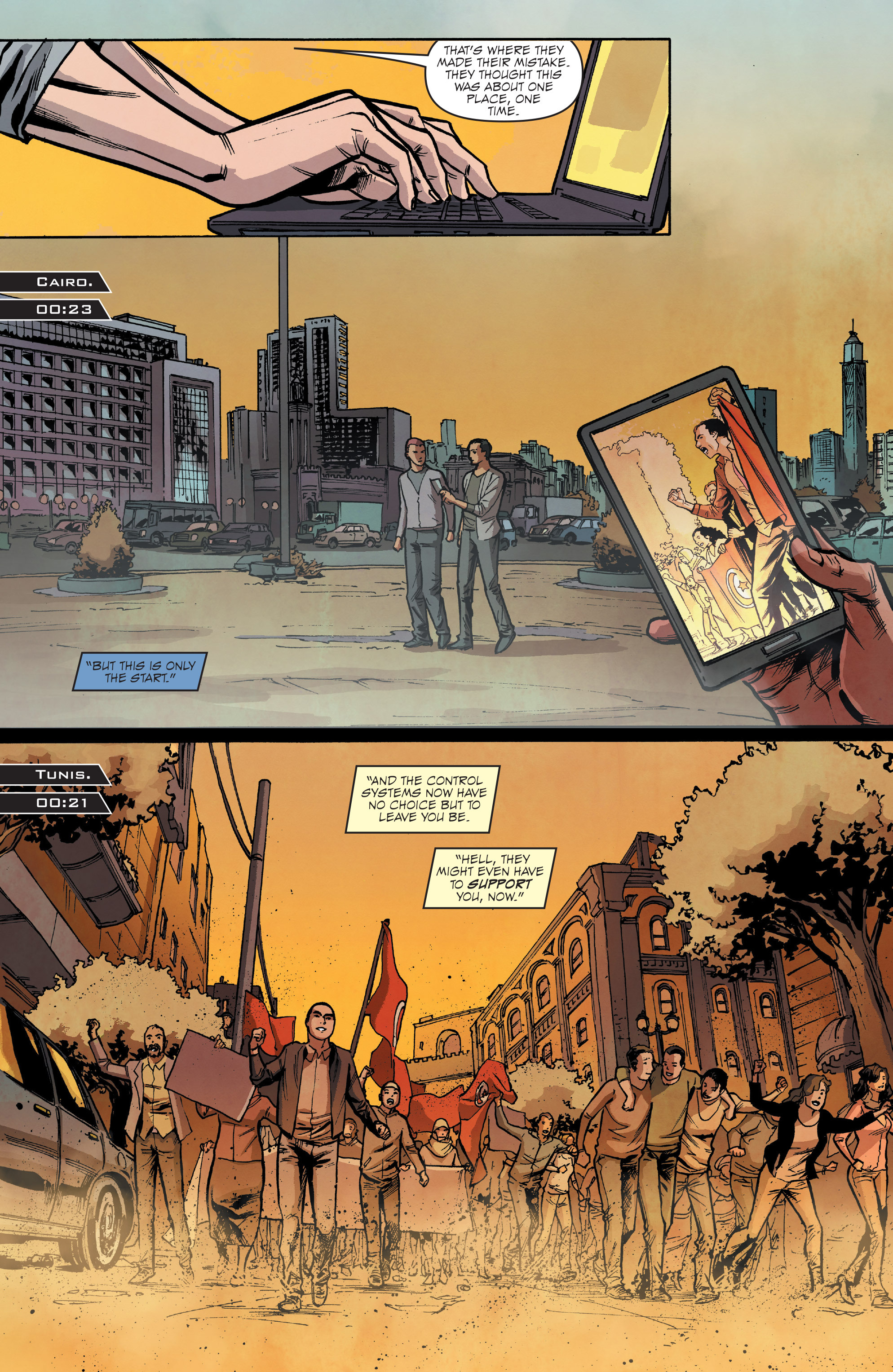 Read online Hacktivist comic -  Issue #4 - 21