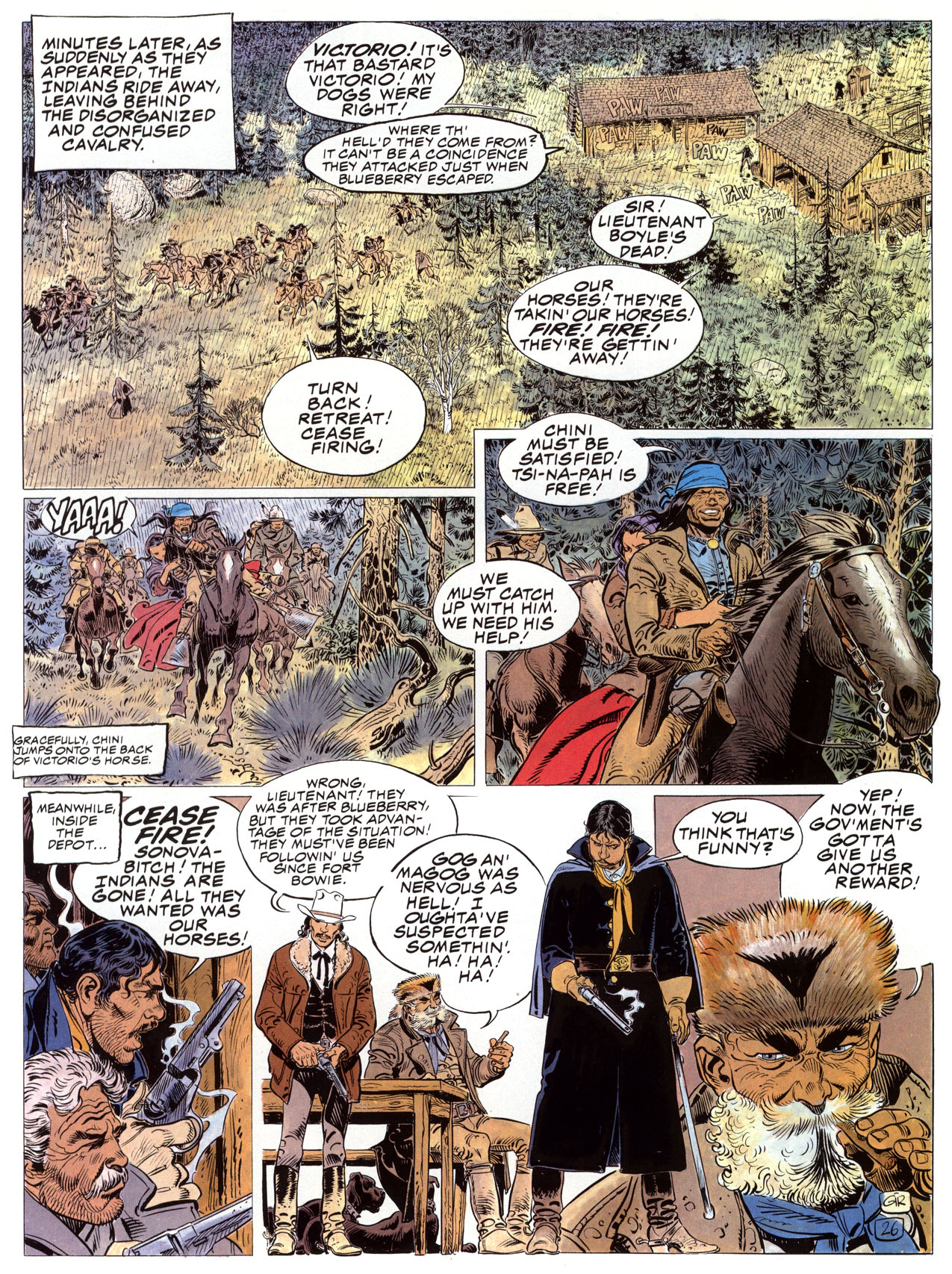 Read online Epic Graphic Novel: Blueberry comic -  Issue #4 - 32