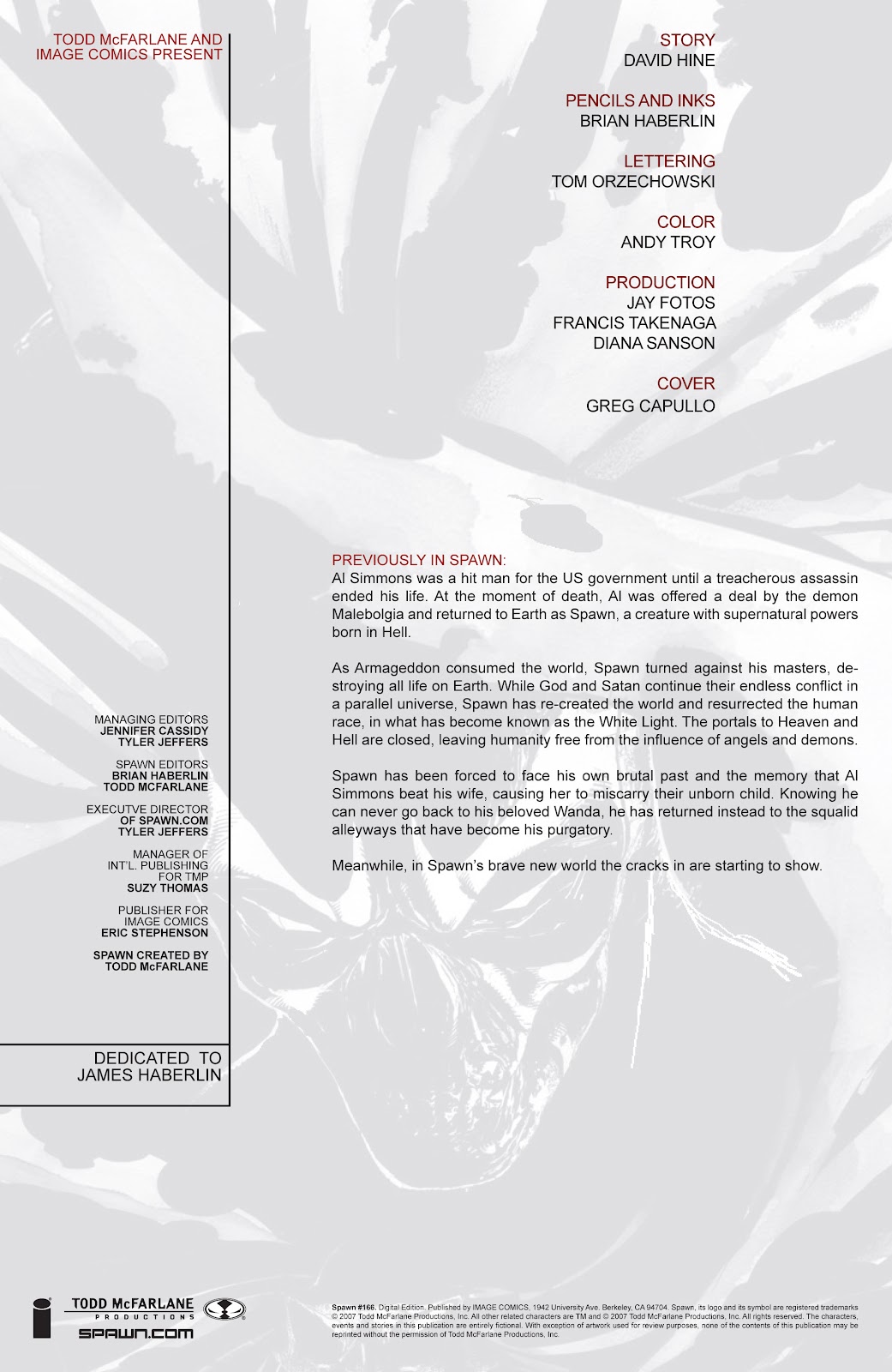 Spawn issue 166 - Page 2