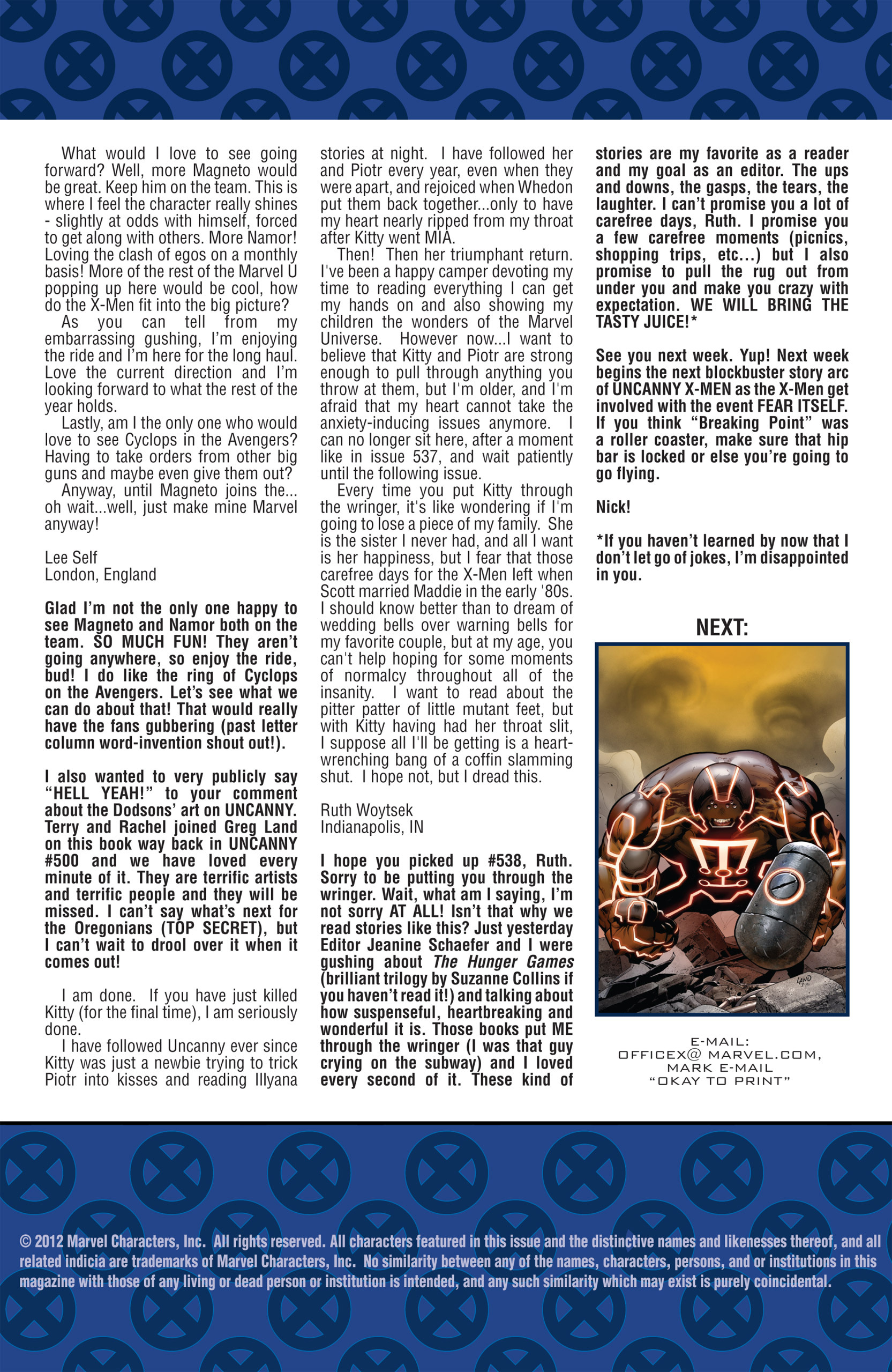 Read online Uncanny X-Men (1963) comic -  Issue #539 - 26