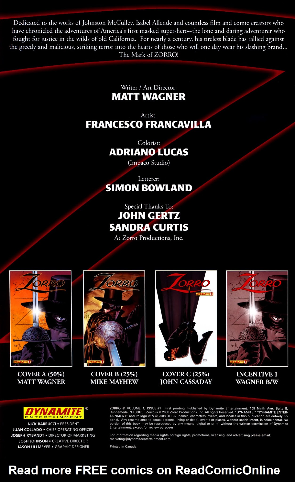Read online Zorro (2008) comic -  Issue #1 - 5