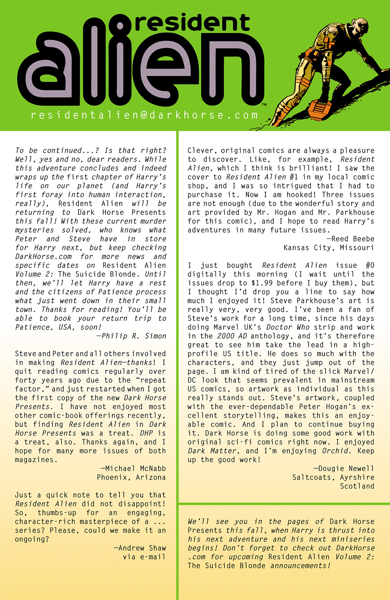 Read online Resident Alien comic -  Issue #3 - 27