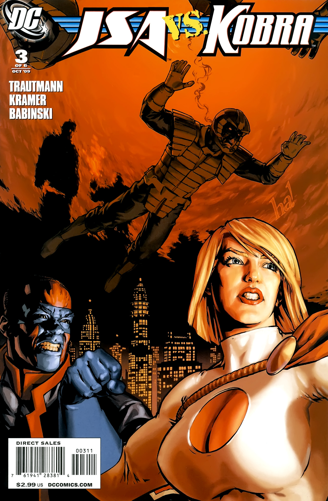 Read online JSA vs. Kobra comic -  Issue #3 - 1