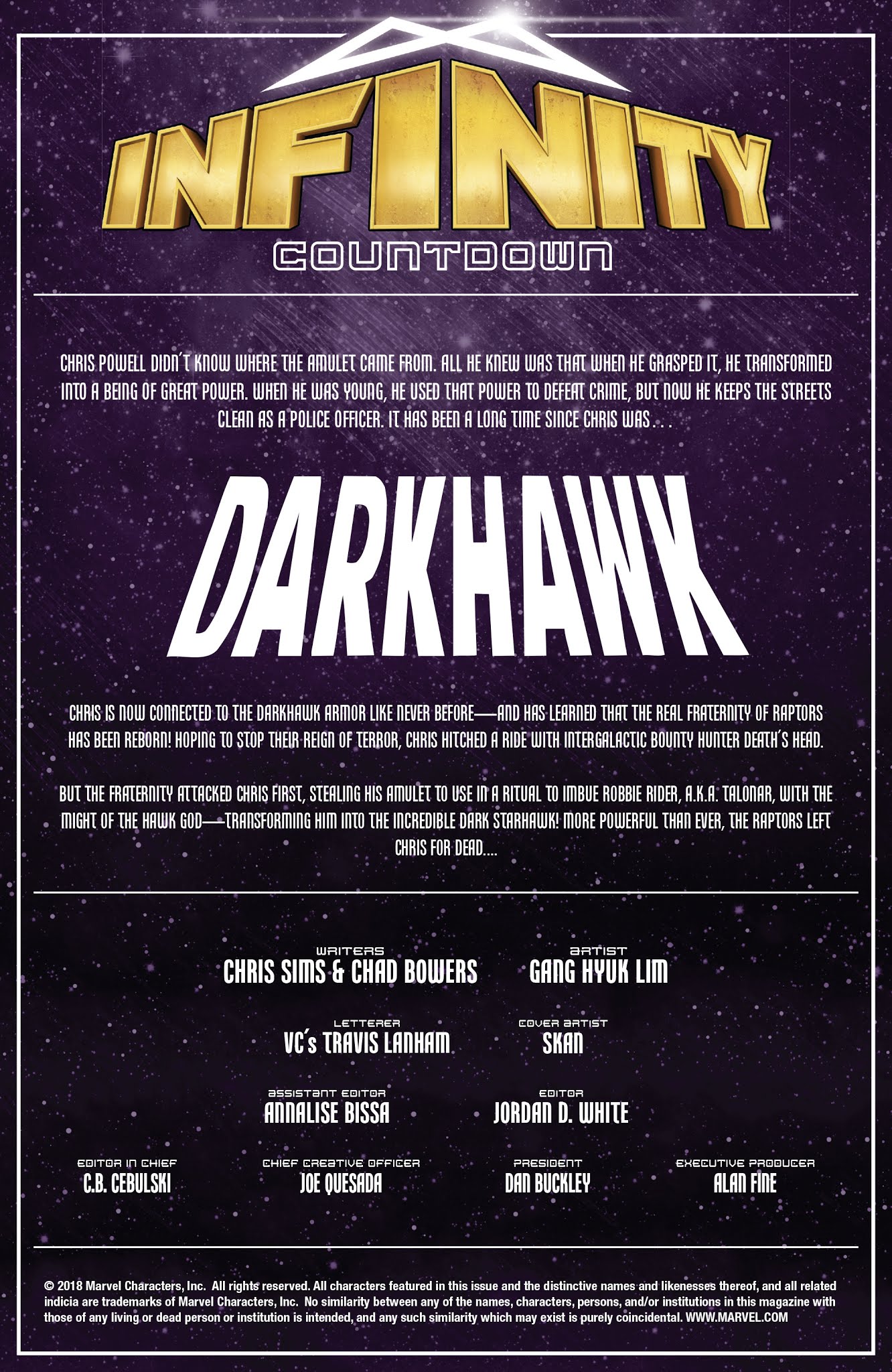 Read online Infinity Countdown: Darkhawk comic -  Issue #3 - 2
