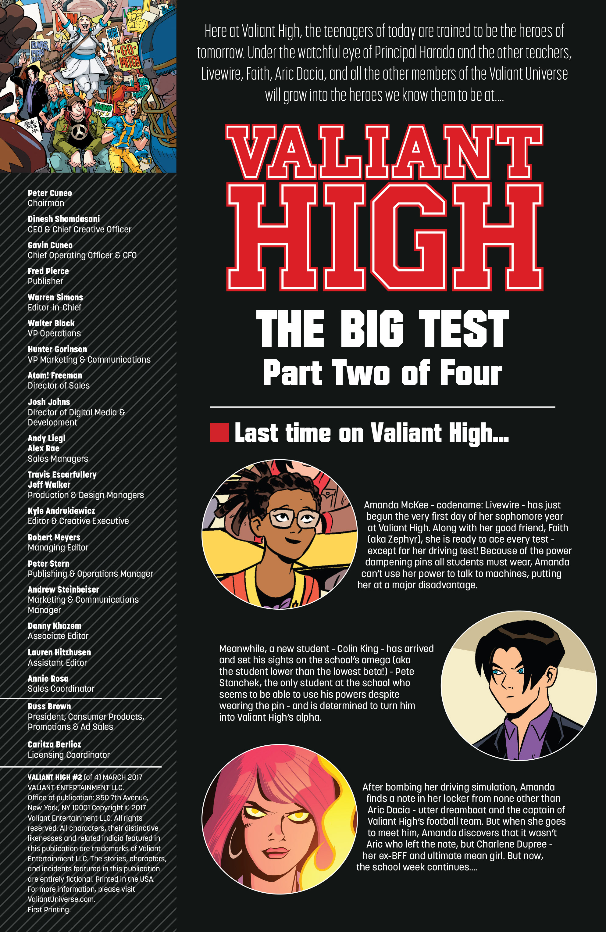 Read online Valiant High comic -  Issue #2 - 2