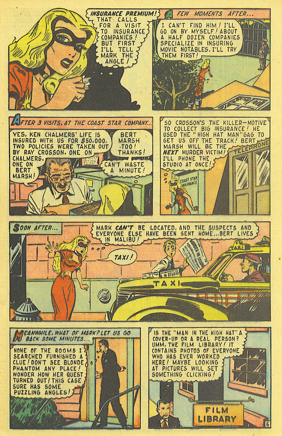 Read online Blonde Phantom Comics comic -  Issue #13 - 17