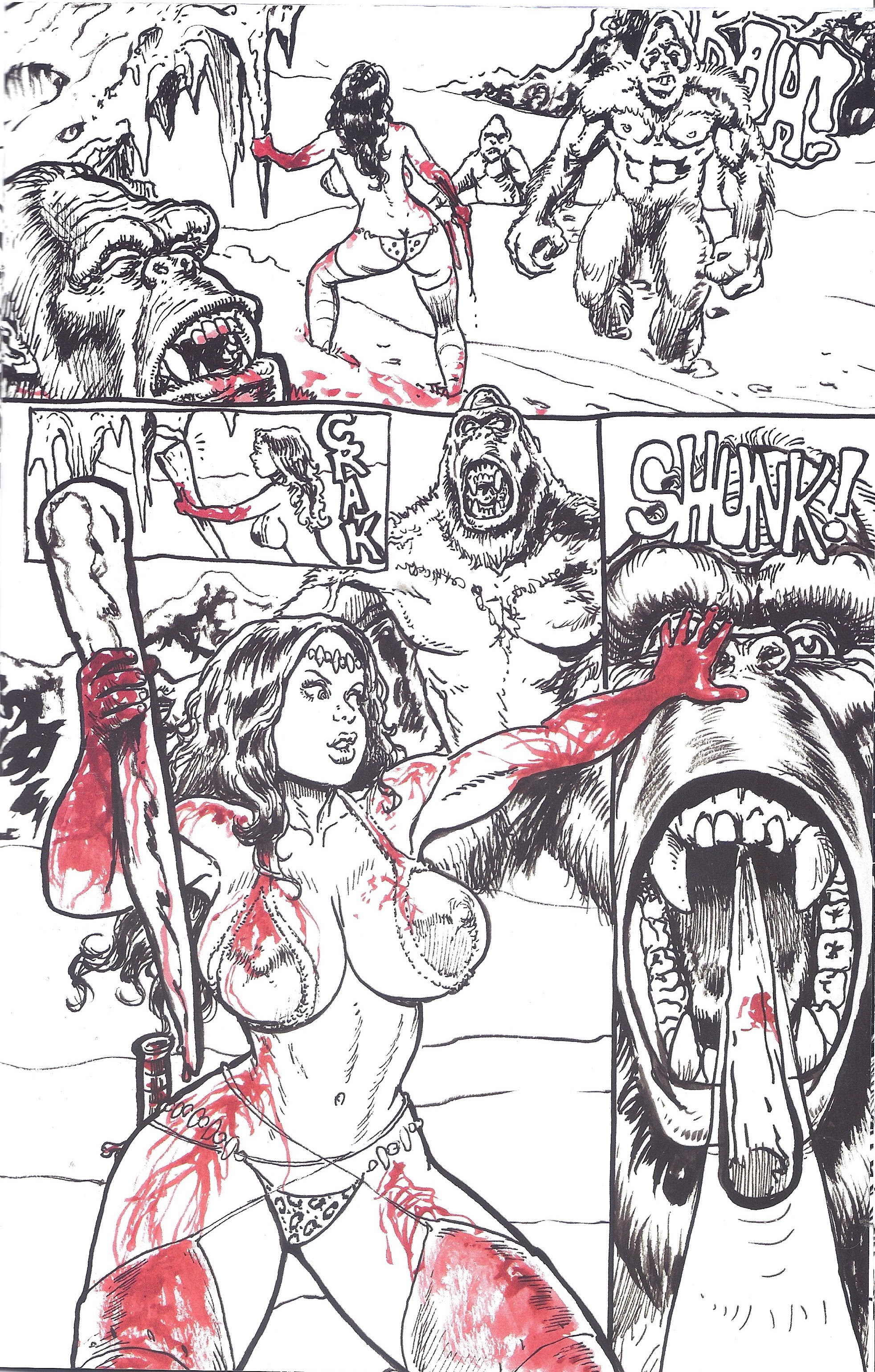 Read online Cavewoman: Freakin' Yetis comic -  Issue # Full - 27